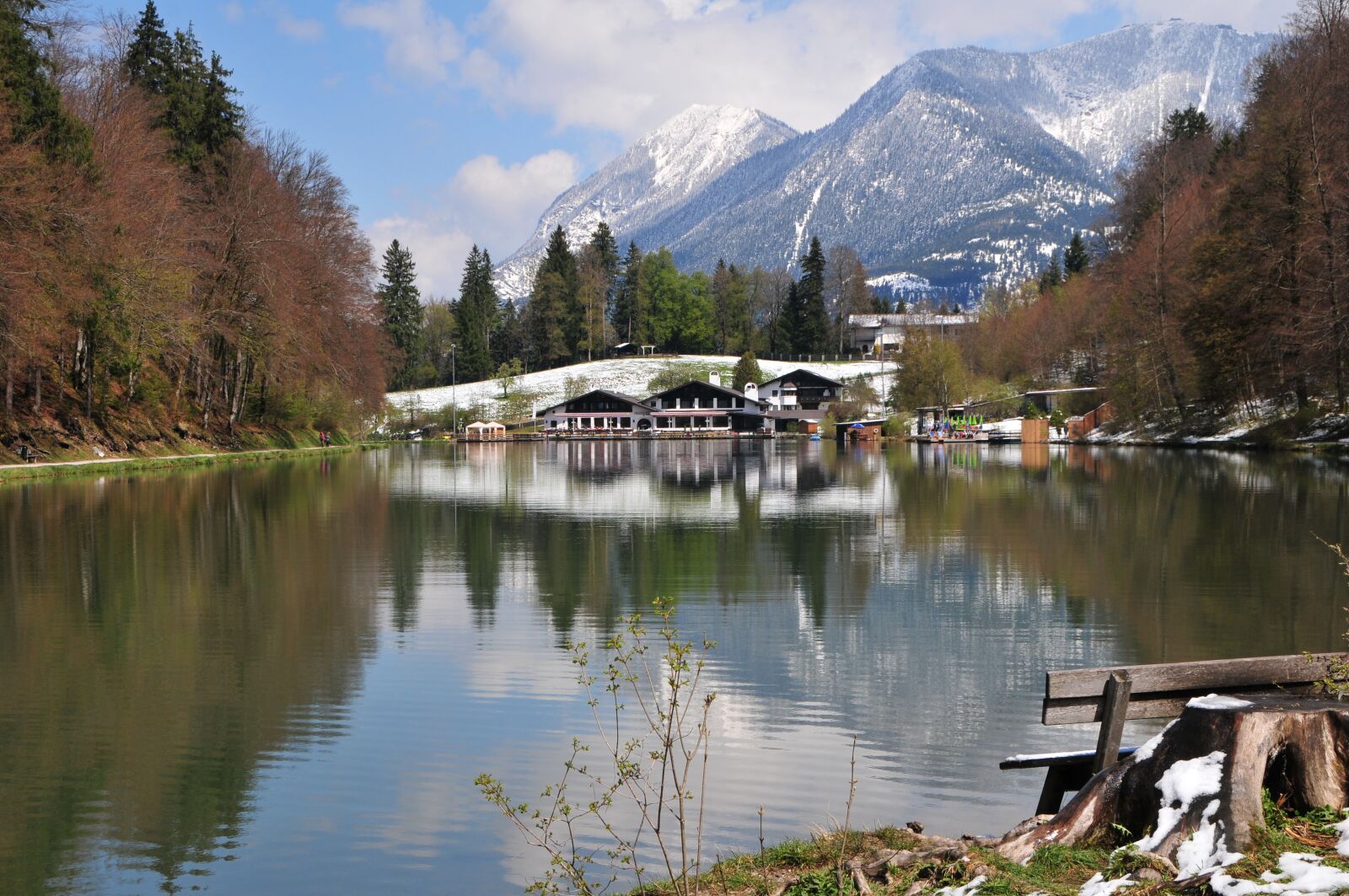Nikon D300 sample photo. Garmisch, riessersee, spring photography