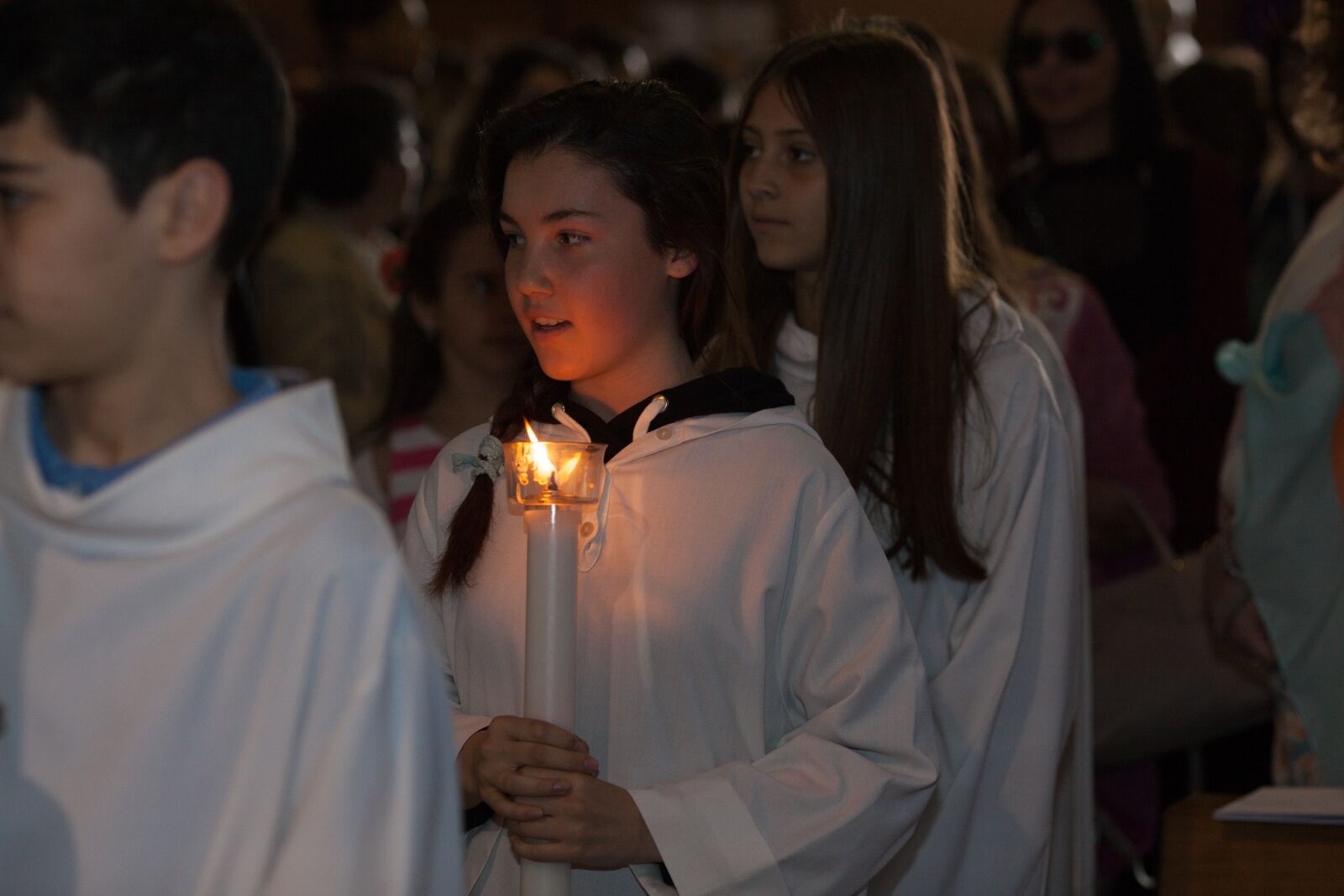 Canon EOS 5D Mark II + Canon EF 135mm F2L USM sample photo. First communion, church, religion photography