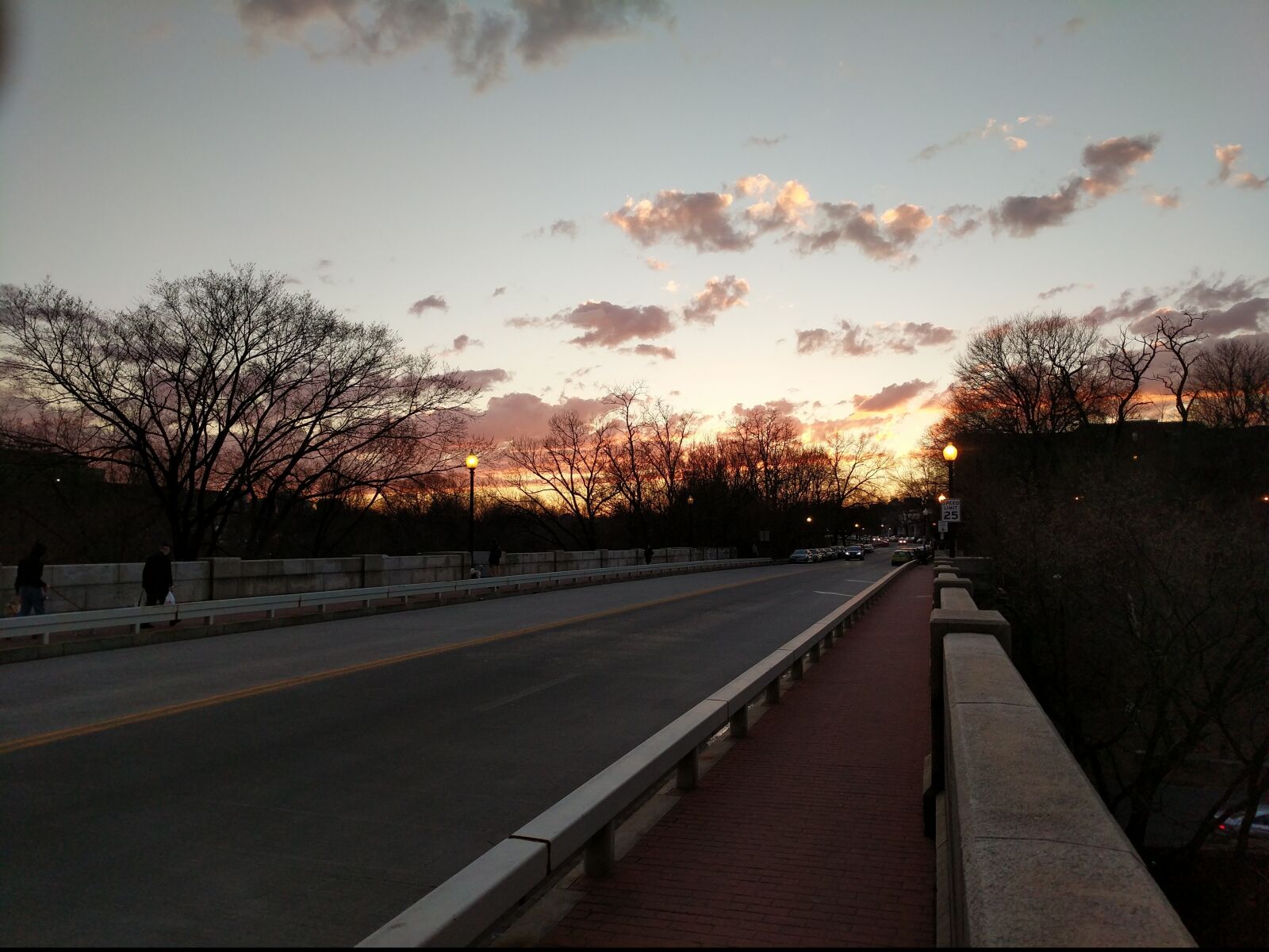 Google Pixel sample photo. Bridge, sunset, winter photography