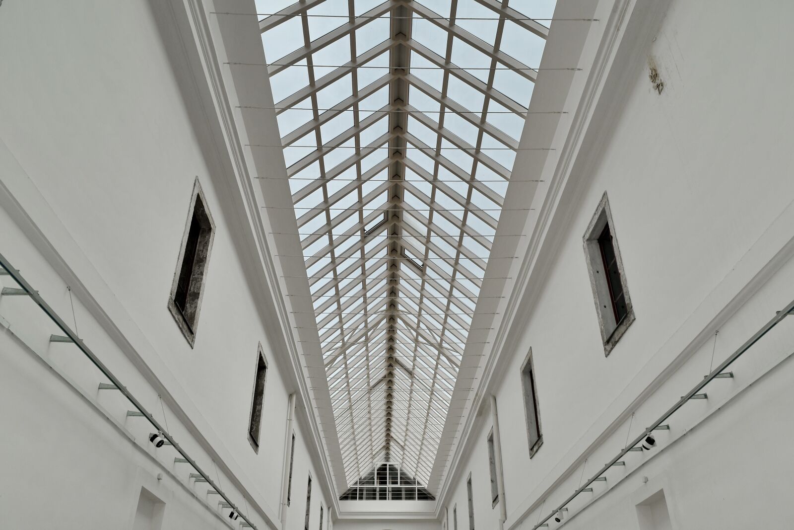 Nikon D5500 sample photo. Atrium, glass, hallway, interior photography