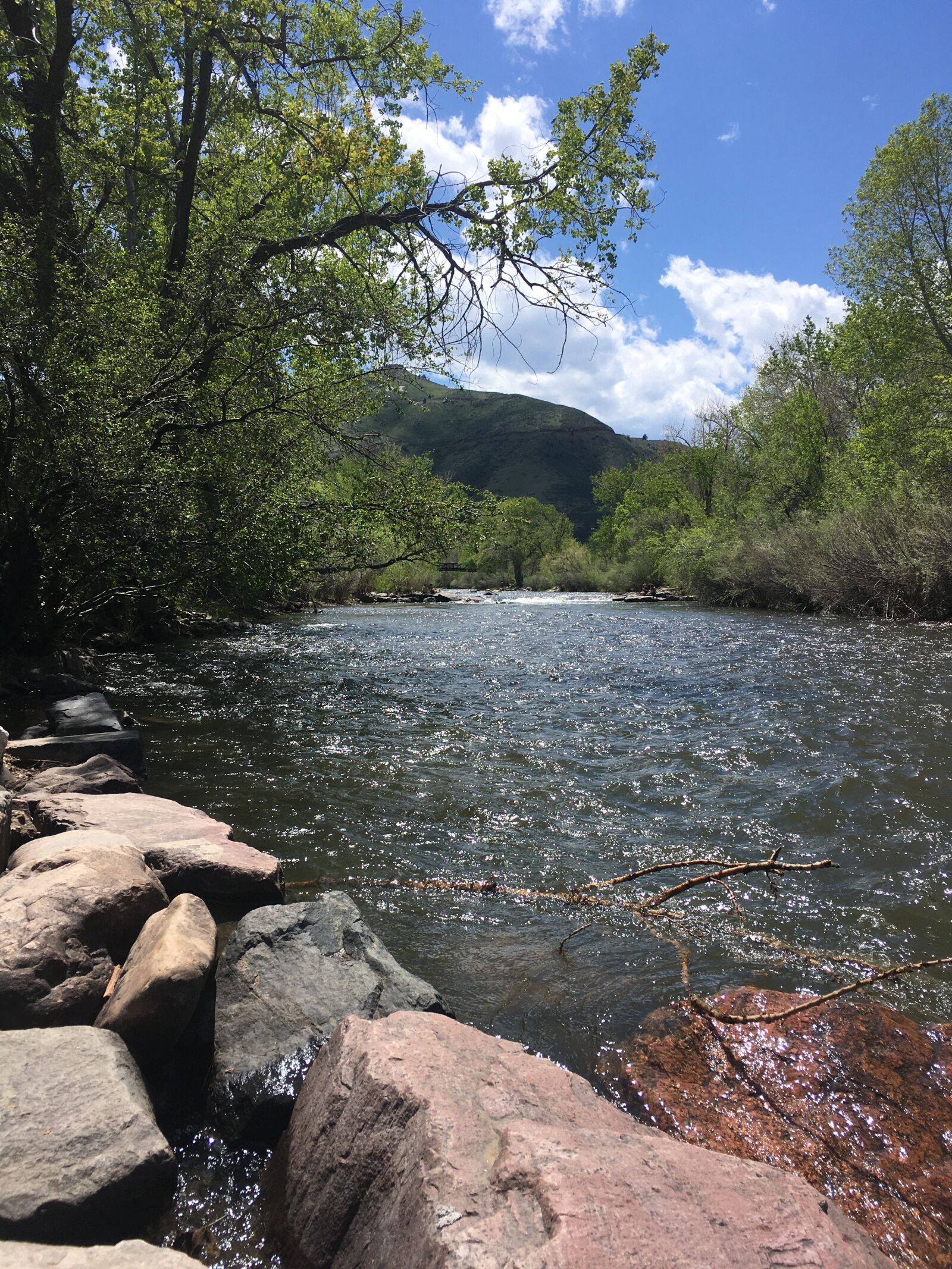 iPhone SE back camera 4.15mm f/2.2 sample photo. Golden, colorado, river photography