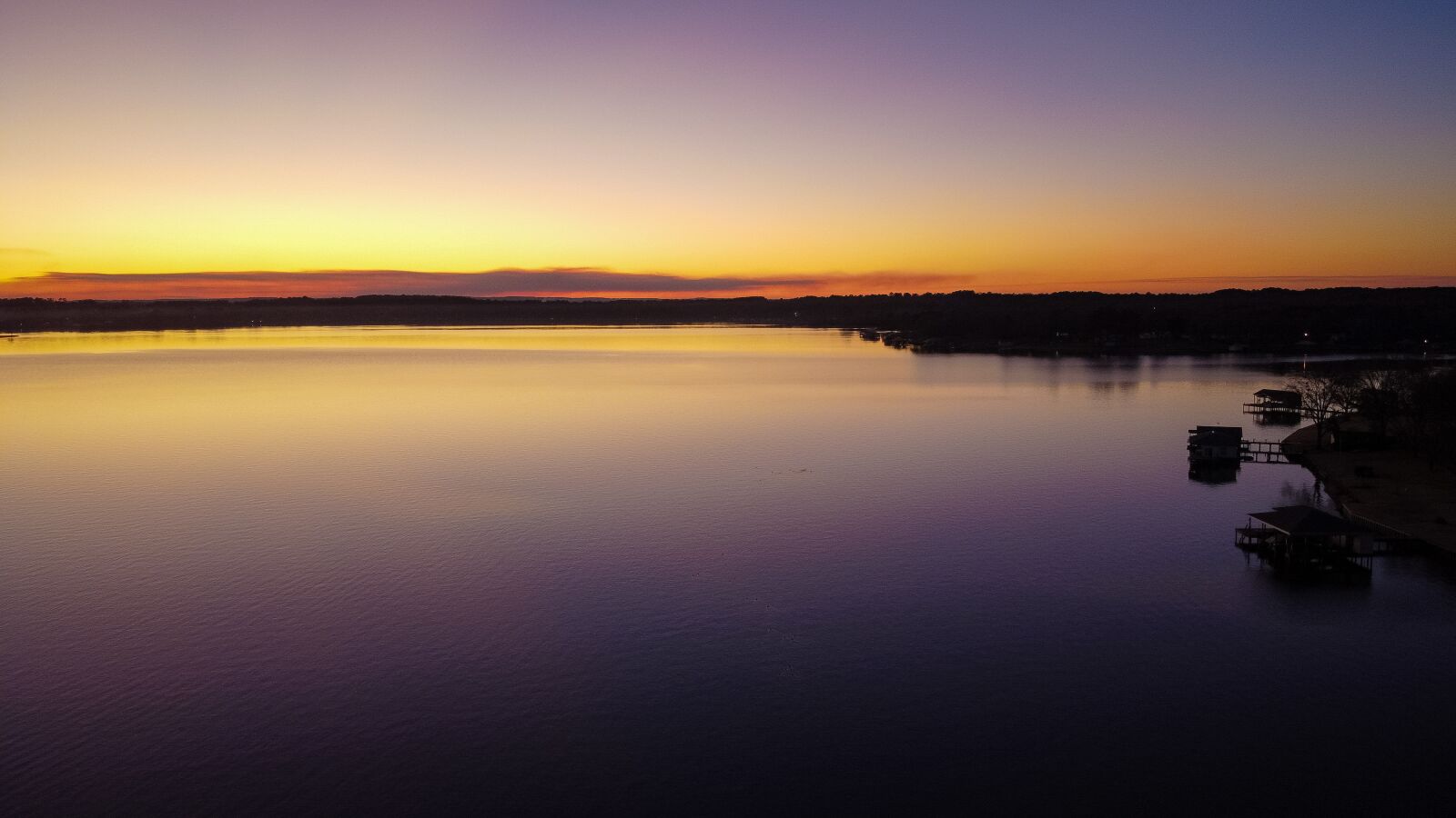 DJI FC7203 sample photo. Sunrise, dusk, sunset photography