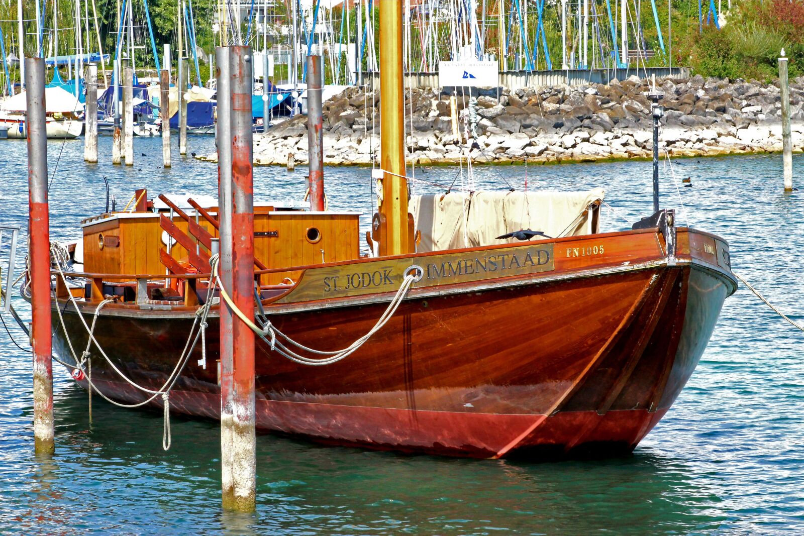 Canon EF75-300mm f/4-5.6 sample photo. Lake constance, kahn, jetty photography