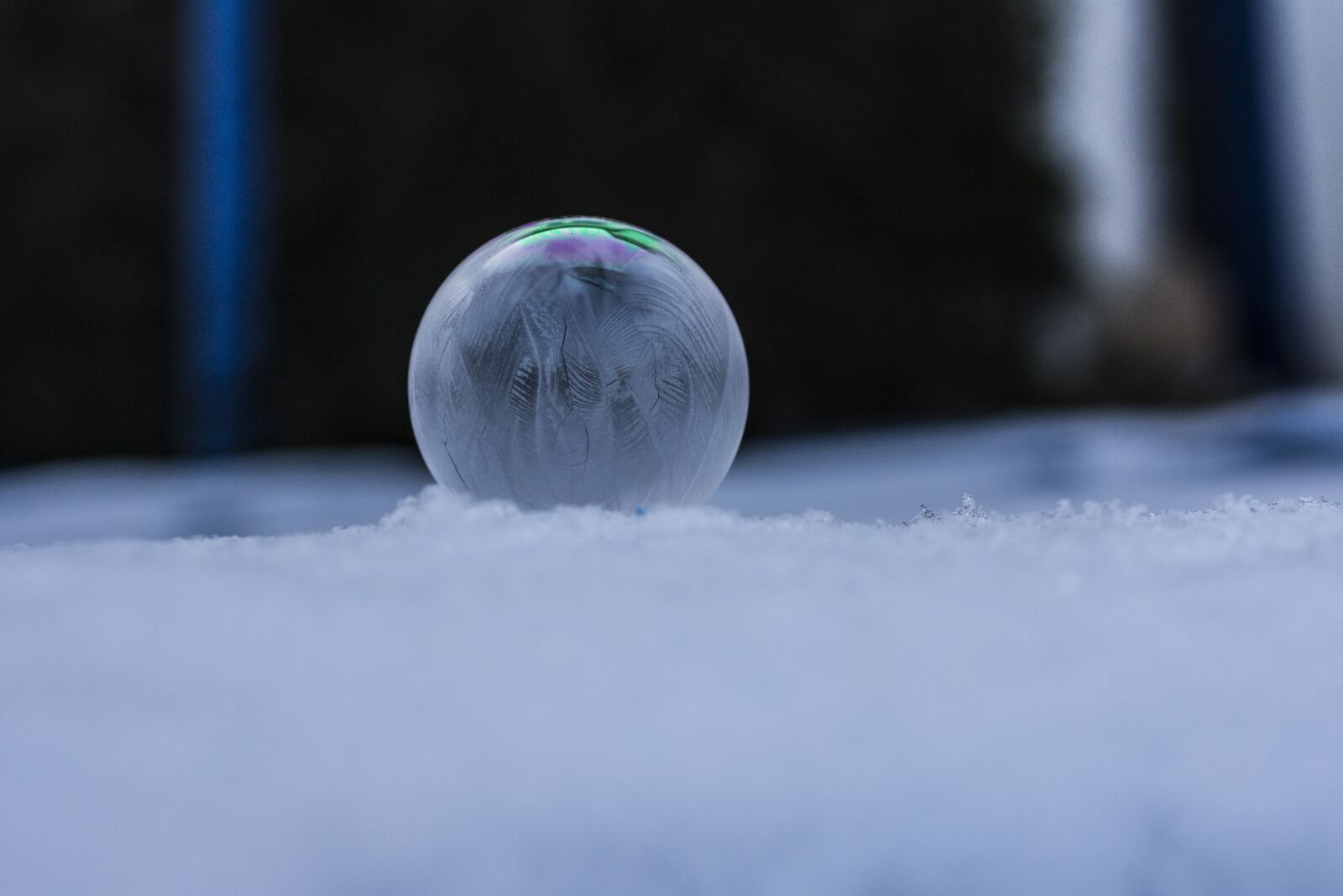 Nikon D7200 sample photo. Frozen, soap bubbles, winter photography