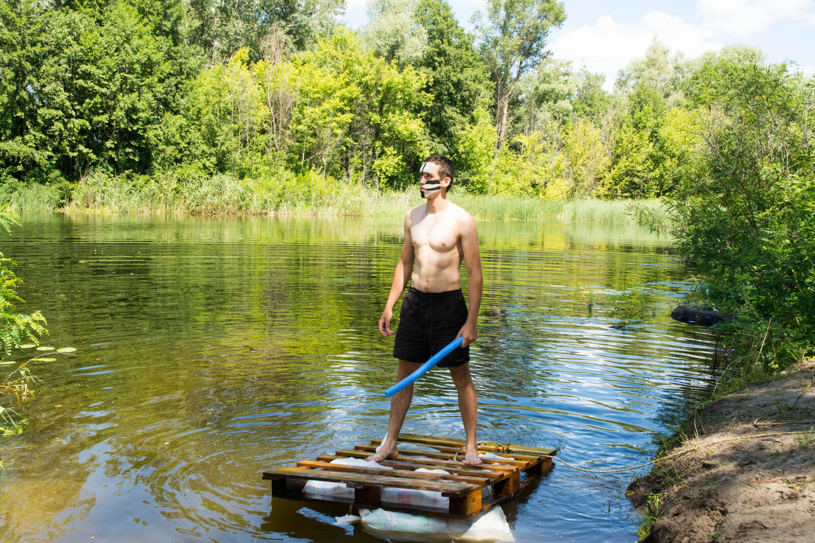 Nikon D7100 sample photo. Camp, dip, forest, pine photography