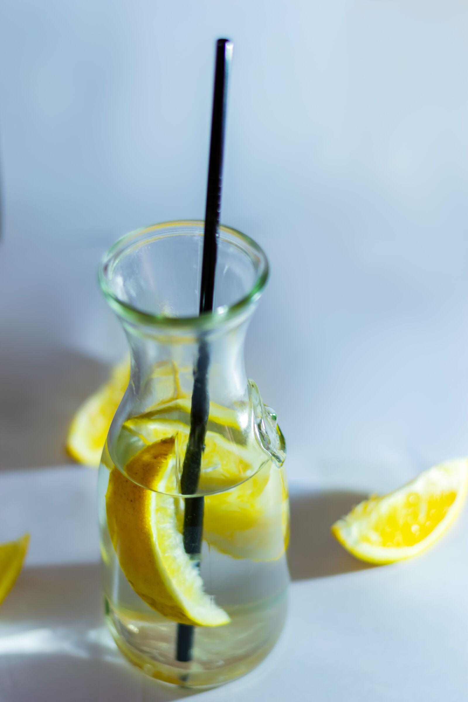 Nikon D5300 sample photo. Drink, lemon water, detox photography