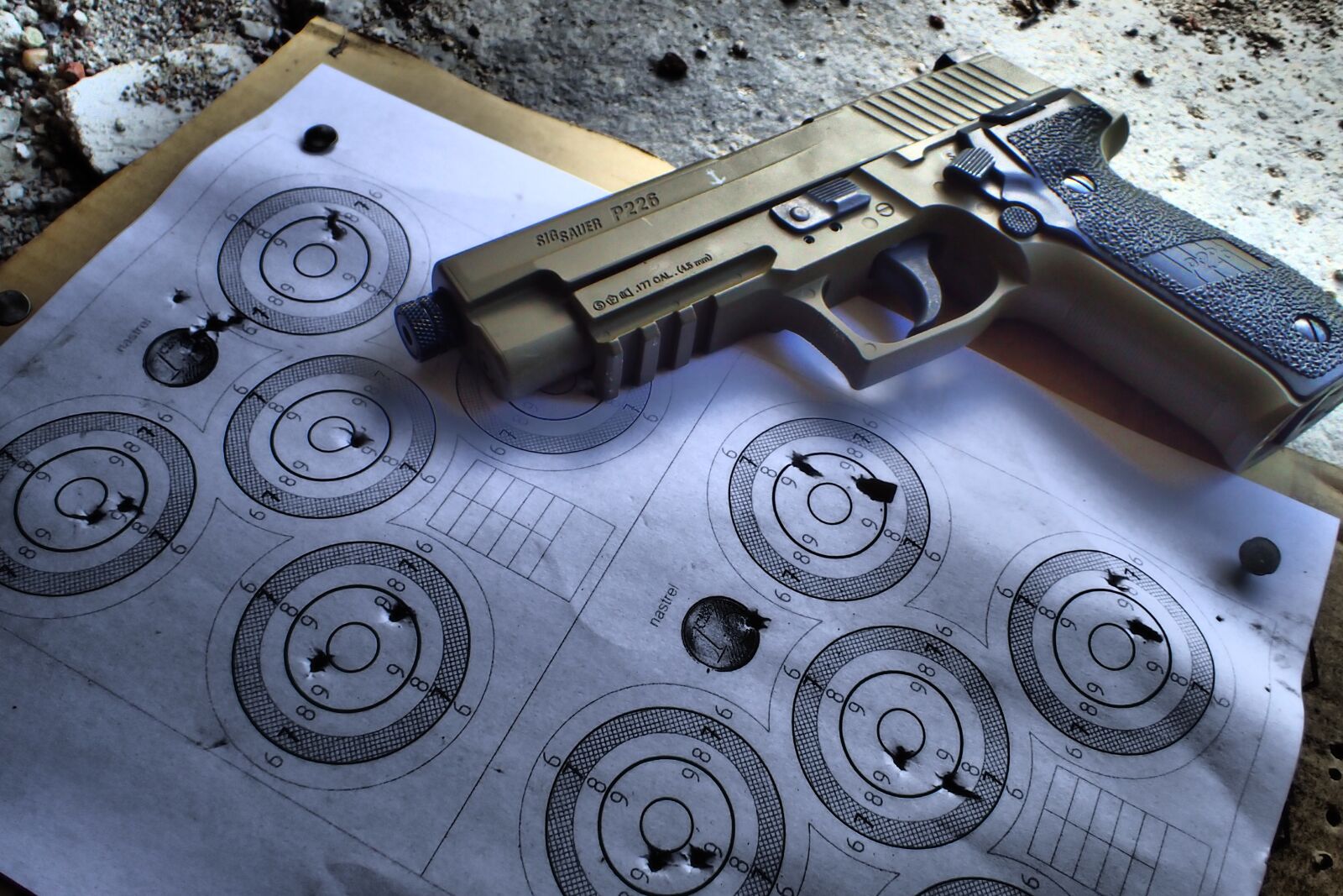 Olympus TG-4 sample photo. Weapon, a pistol shaped photography