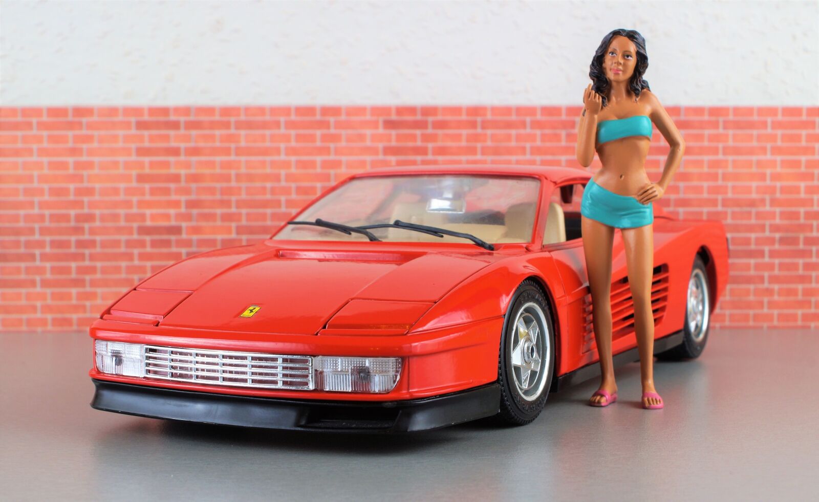 Sony DT 18-70mm F3.5-5.6 sample photo. Model car, ferrari, testarossa photography