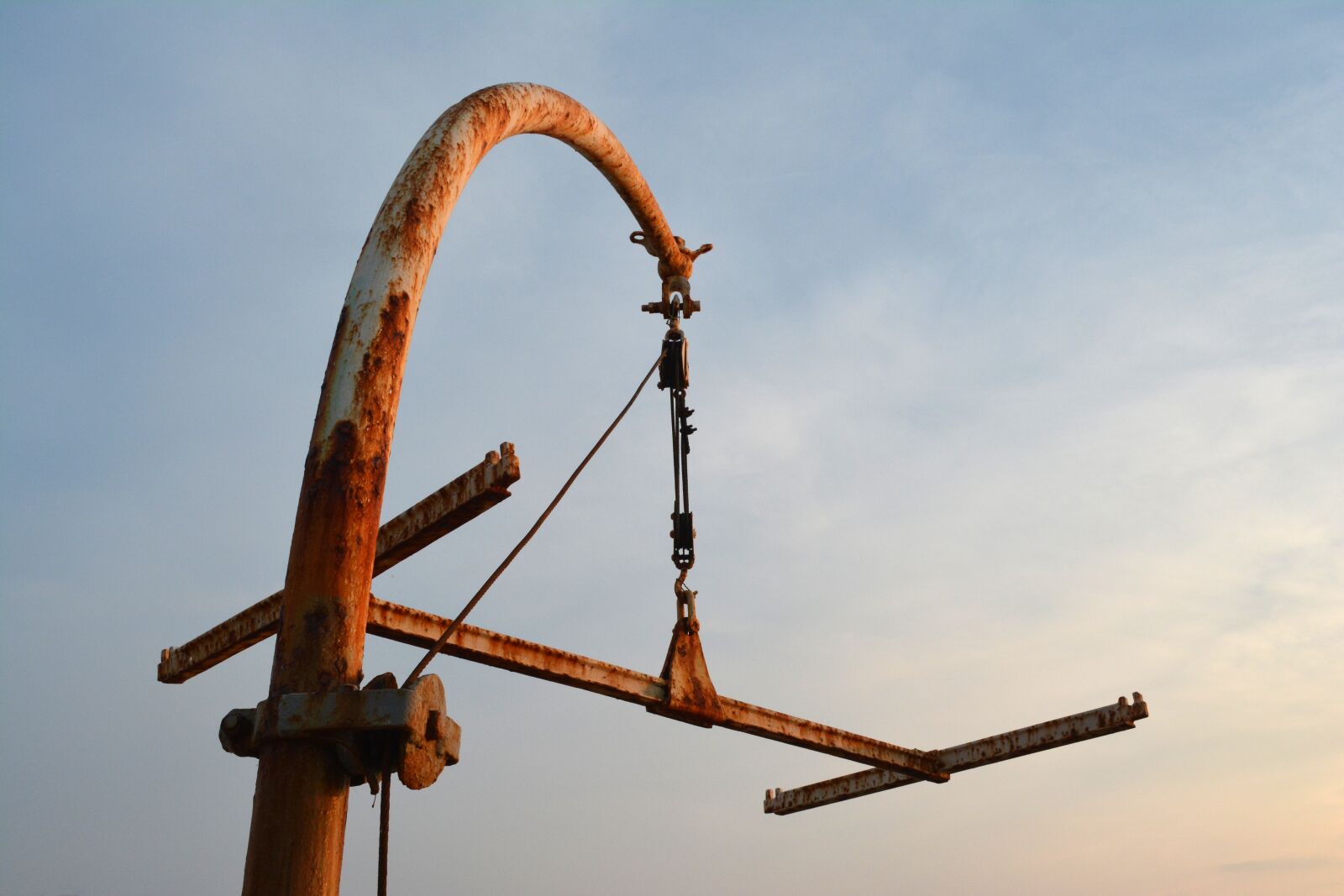 Nikon D5200 sample photo. Boat crane, lifter, manual photography