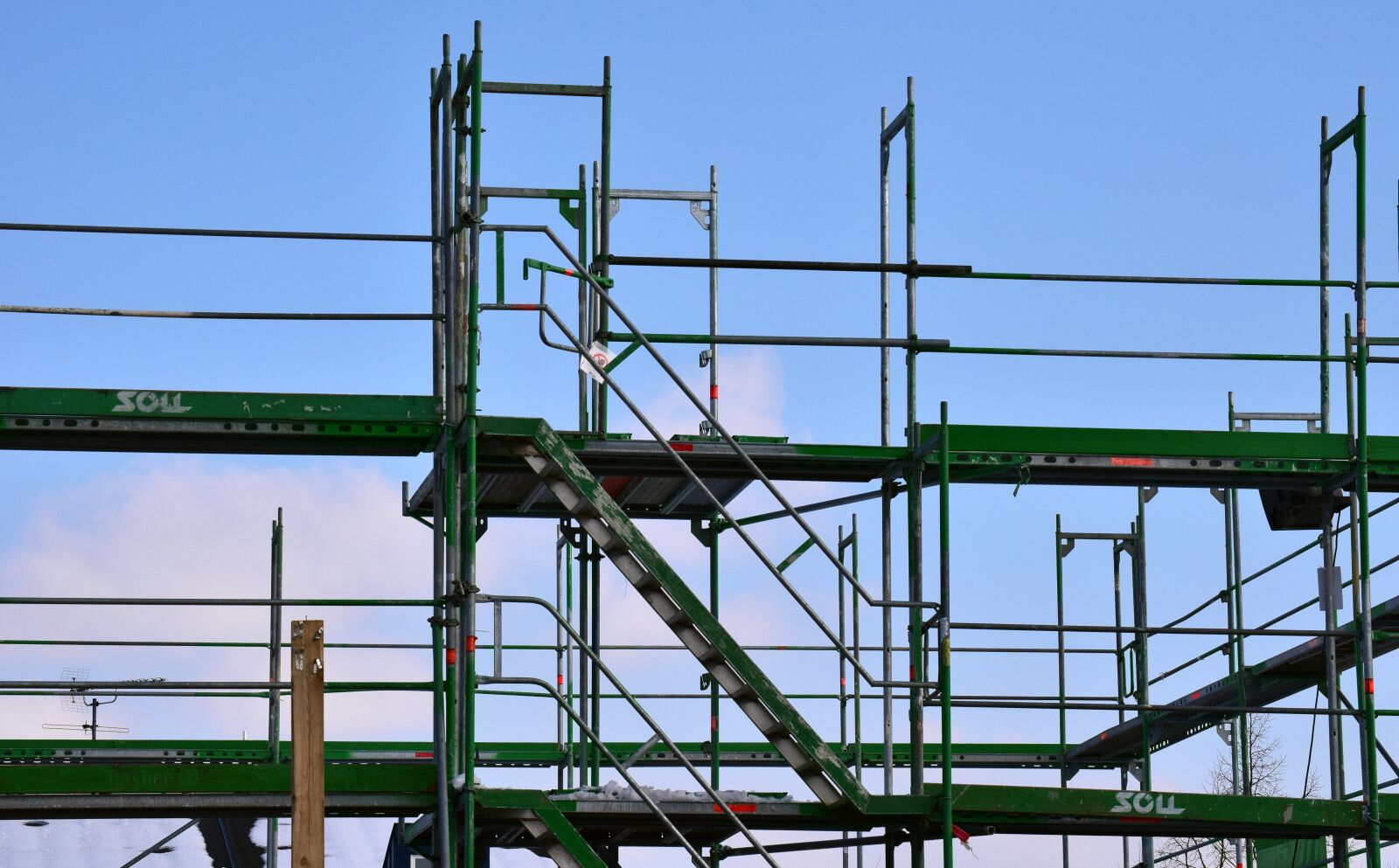 Nikon D3300 sample photo. Scaffold, site, metal photography
