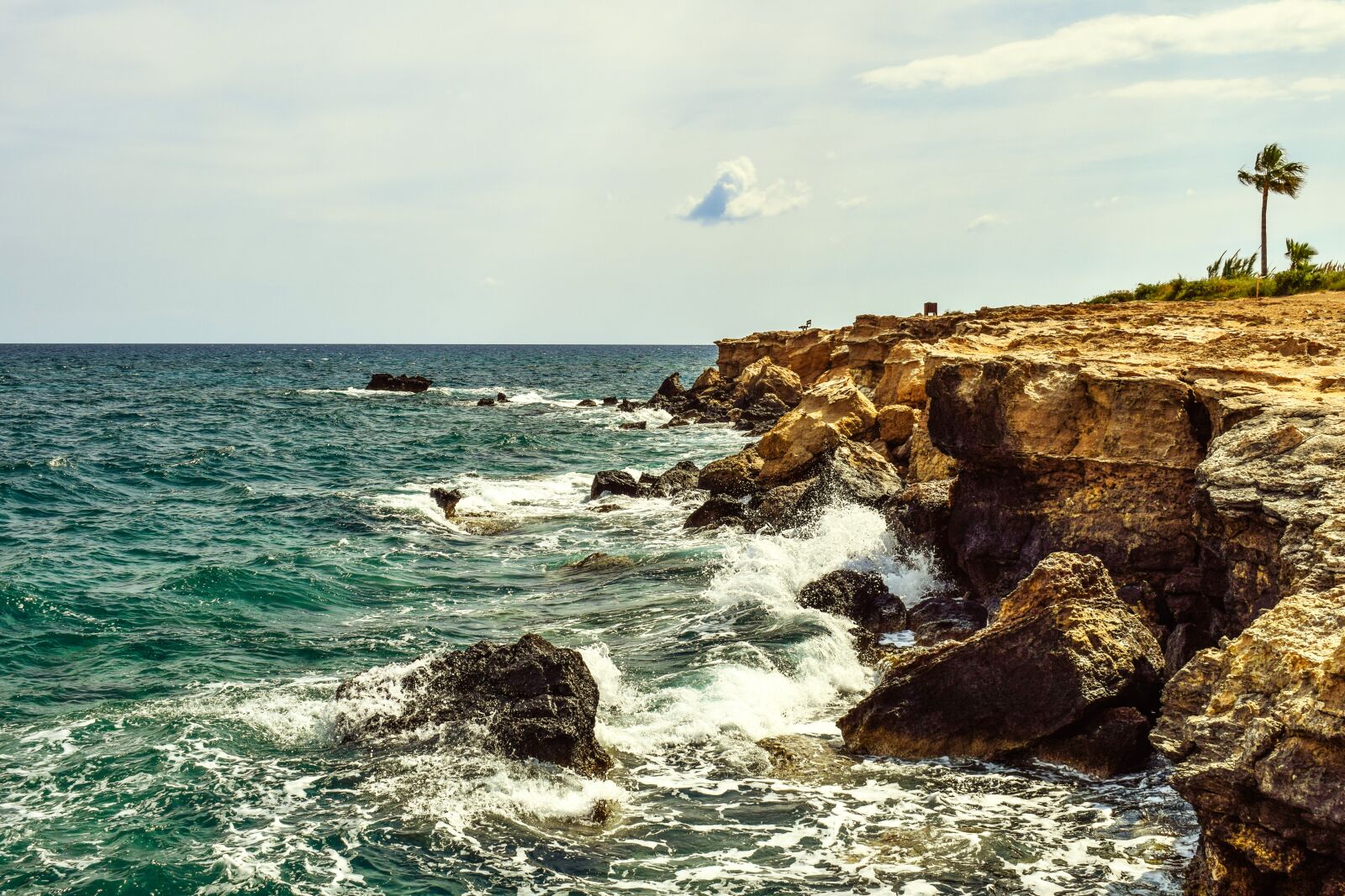 Nikon D3300 sample photo. Rocky coast, waves, nature photography