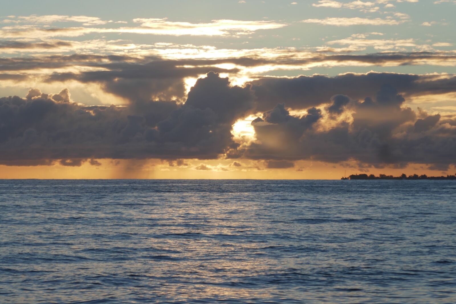 Panasonic DMC-TZ101 sample photo. Sunset, tahiti, ocean photography