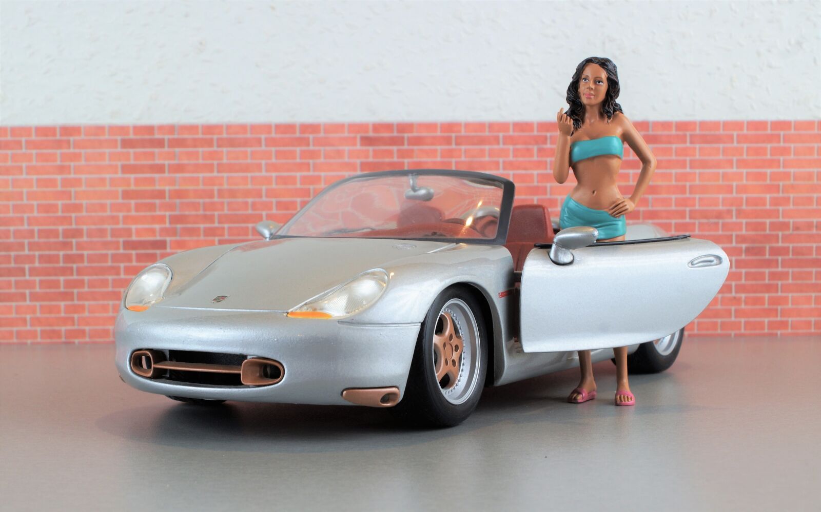 Sony DT 18-70mm F3.5-5.6 sample photo. Model car, porsche, boxster photography