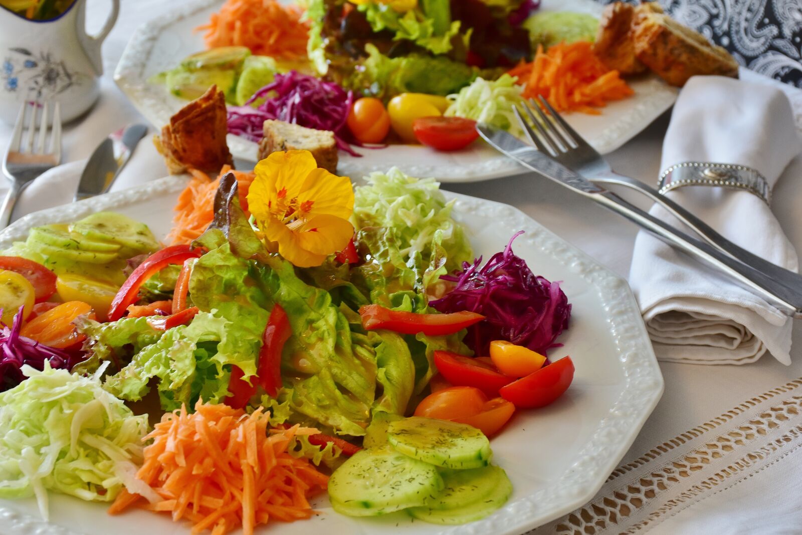 Nikon D7200 sample photo. Salad, salad plate, plate photography