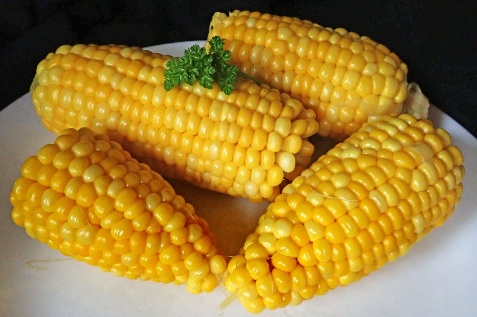 Olympus TG-5 sample photo. Corn, cooked, vegetable photography