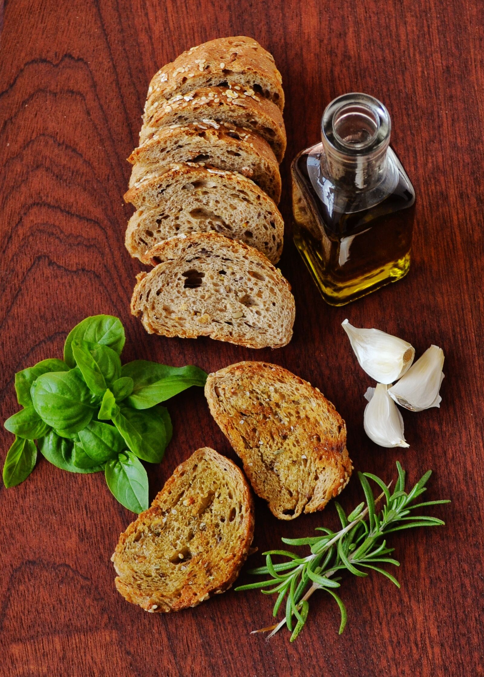 Nikon D3100 sample photo. Bottle, bread, food, garlic photography