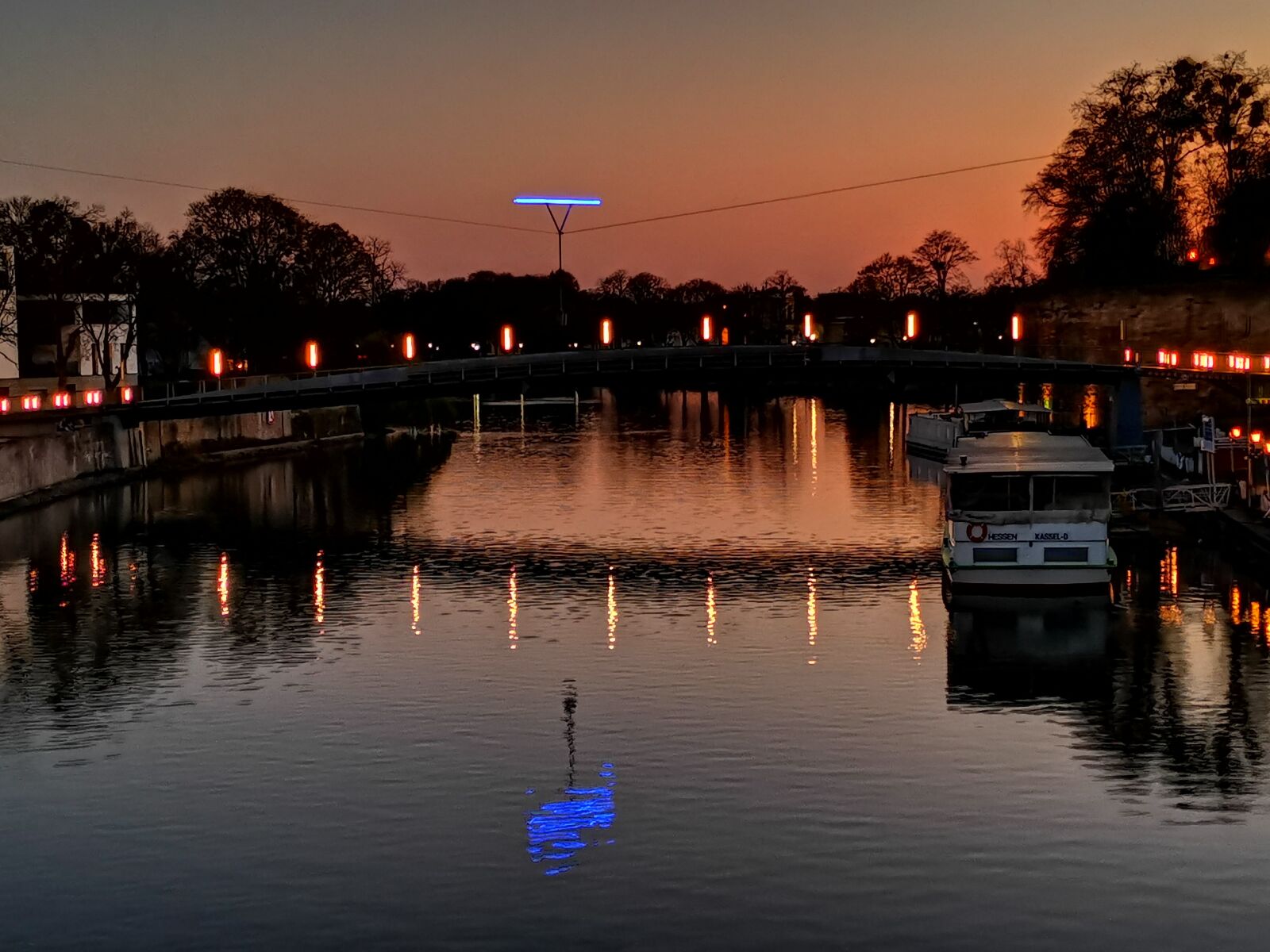 HUAWEI LYA-L29 sample photo. Bridge, river, fulda photography