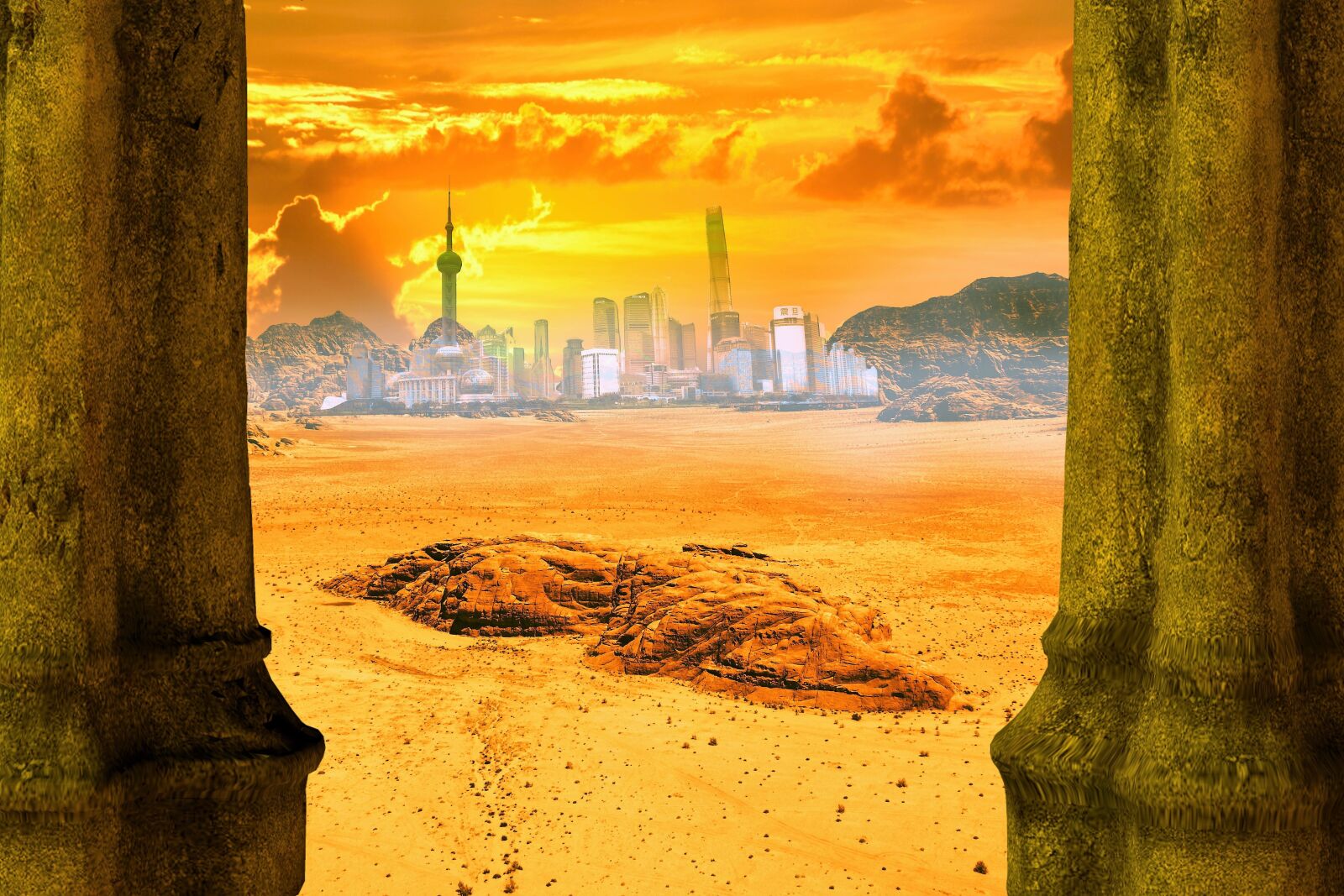 Canon EOS 650D (EOS Rebel T4i / EOS Kiss X6i) sample photo. Desert, city, columnar photography