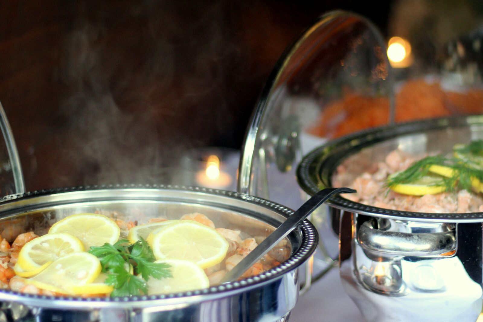 Canon EOS 600D (Rebel EOS T3i / EOS Kiss X5) + Canon EF 50mm F1.8 STM sample photo. Buffet, eat, arranged photography
