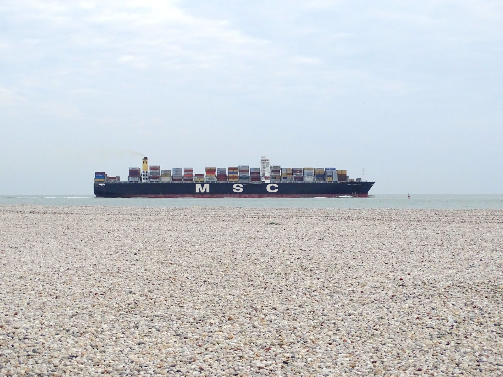 Sony Cyber-shot DSC-HX400V sample photo. Ship, a container ship photography