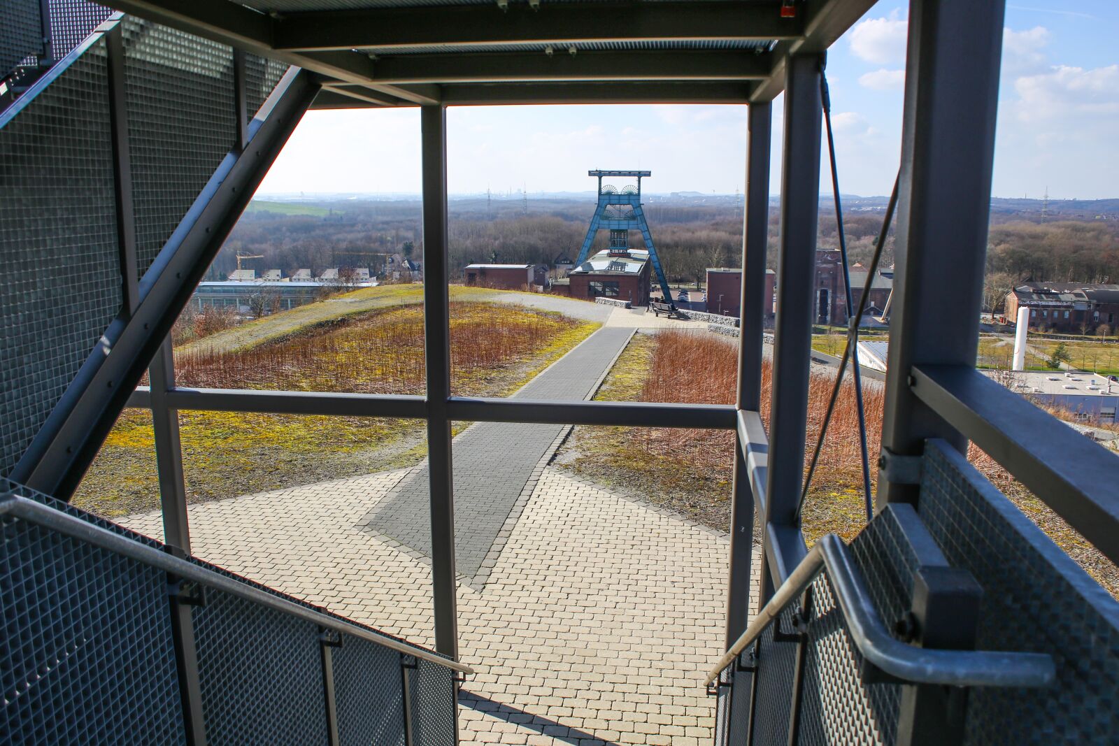 Canon EF 28-80mm f/3.5-5.6 sample photo. Headframe, steel, mining photography