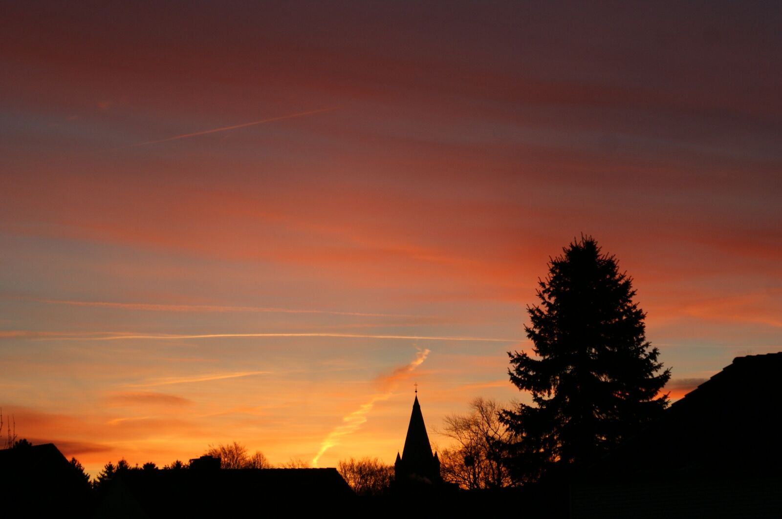 Sony Alpha DSLR-A350 sample photo. Evening sky, nature, afterglow photography