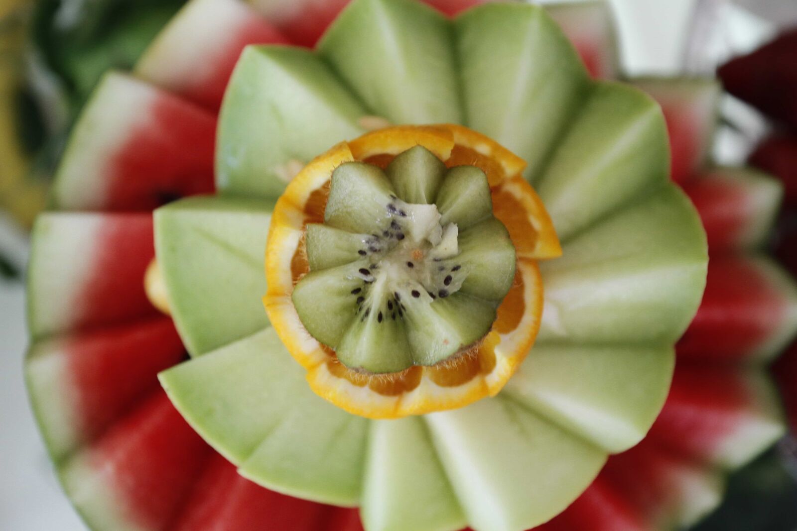 Canon EOS 7D sample photo. Carvings, citrus, kiwi, orange photography