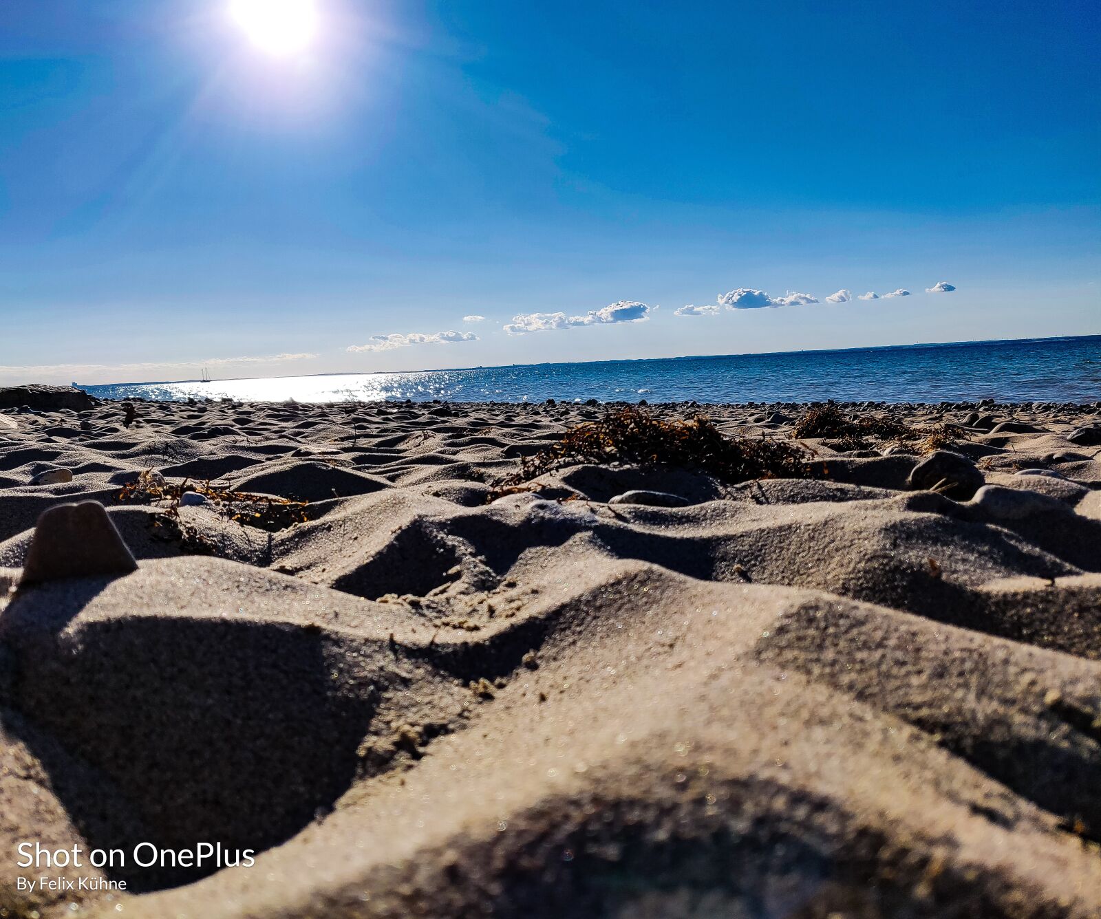 OnePlus 6 sample photo. Beach, sun, sky photography