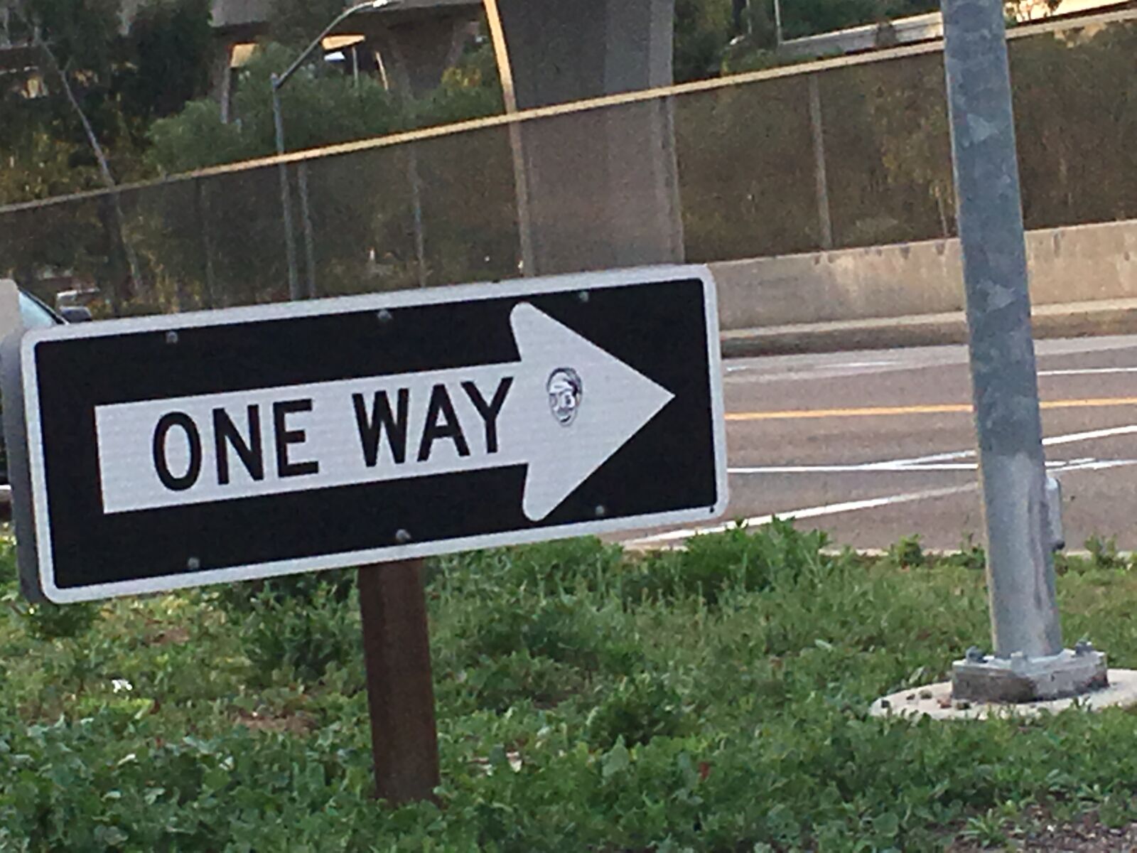 Apple iPhone 6s sample photo. One way, street sign photography