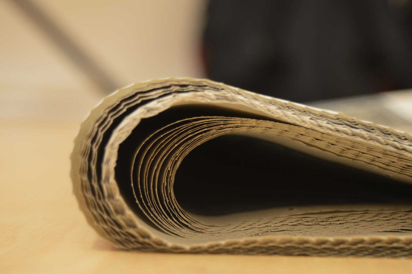 Nikon D3200 sample photo. Newspaper, newspaper blur, blurry photography