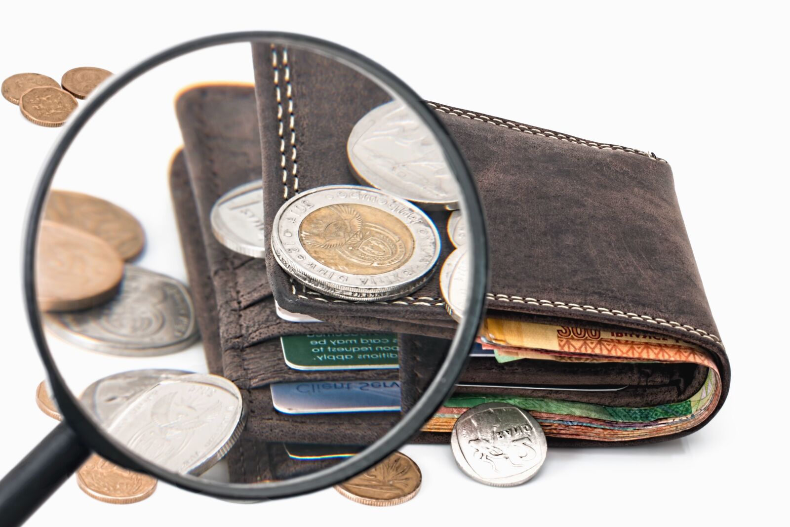Canon EOS 70D sample photo. Wallet, metal, paper, money photography