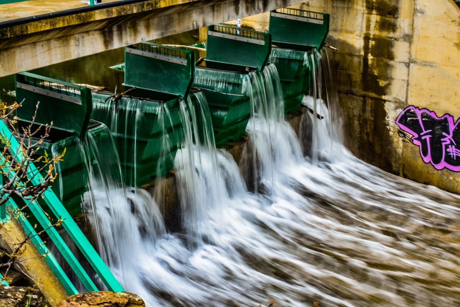 Nikon D3300 sample photo. Dam, overflow, water photography