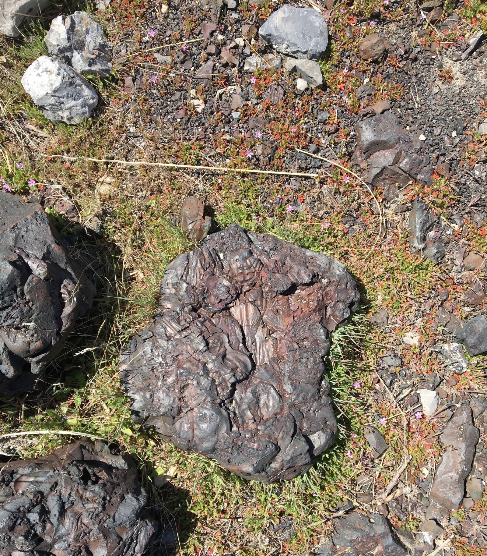 Apple iPhone 6s sample photo. Melted rock, copper smelting photography