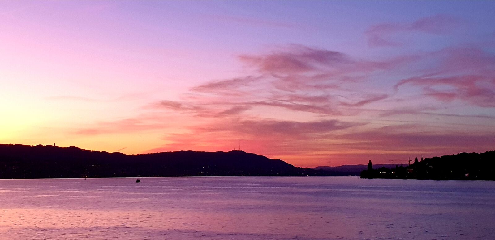 Samsung Galaxy S9 sample photo. Lake zurich, sunset, zurich photography