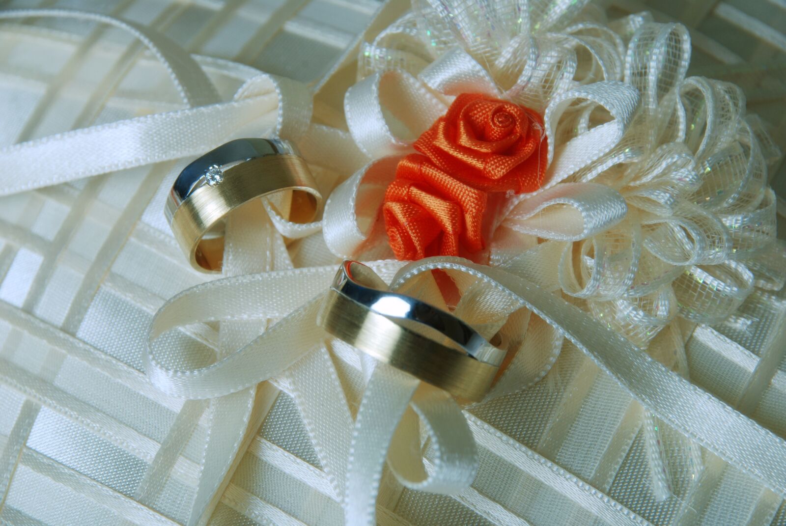 Nikon D80 sample photo. Gold wedding rings, beautiful photography