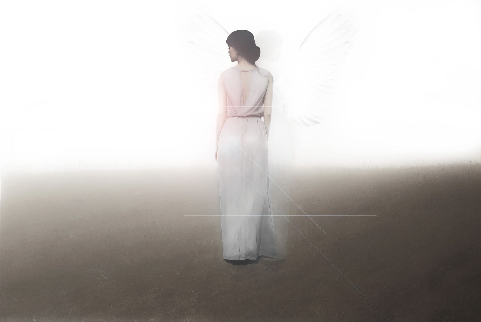 Sony Alpha DSLR-A230 sample photo. Angel, woman, light photography
