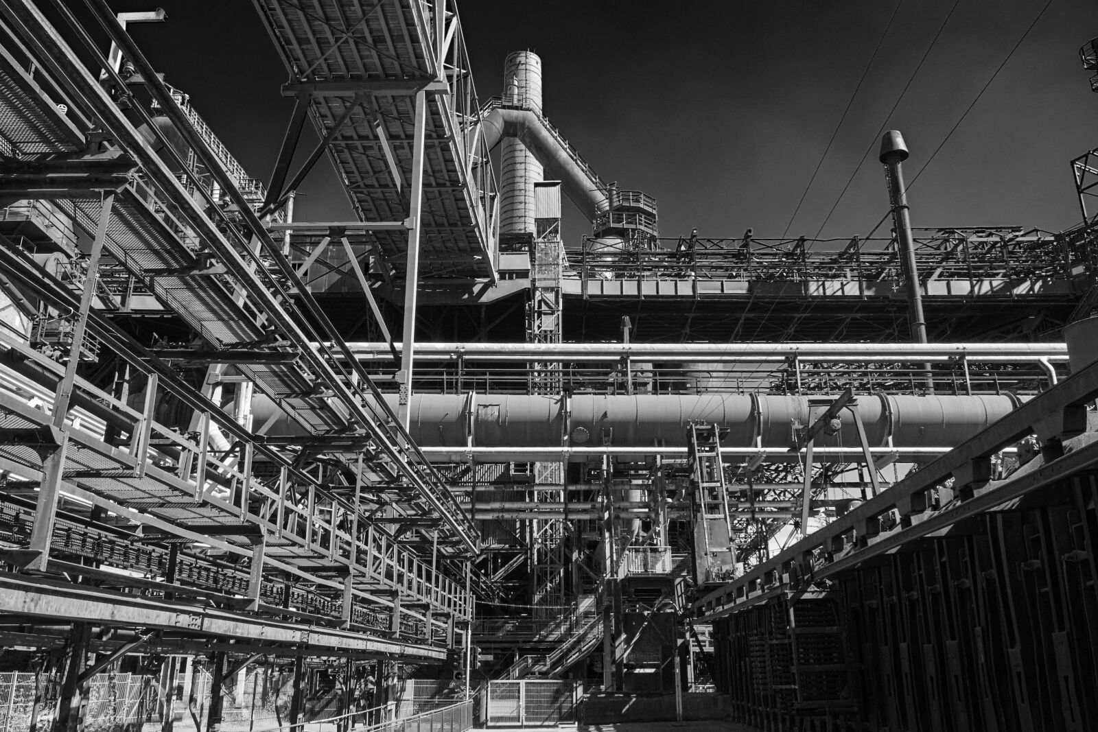 Sony a6000 + Sony E PZ 18-105mm F4 G OSS sample photo. Ironworks, industry, factory photography