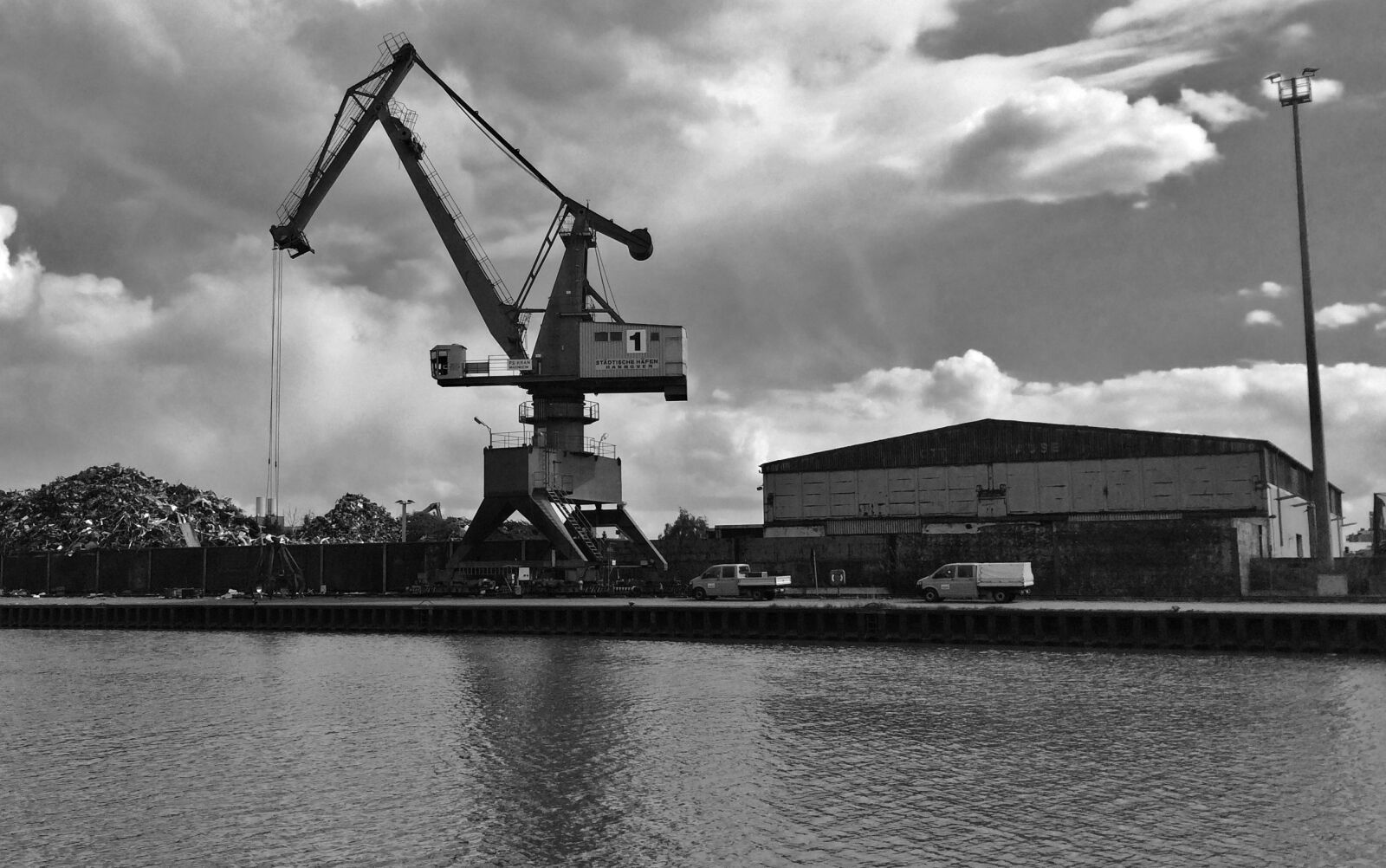 iPhone 5s back camera 4.15mm f/2.2 sample photo. Industry, industrial area, scrap photography