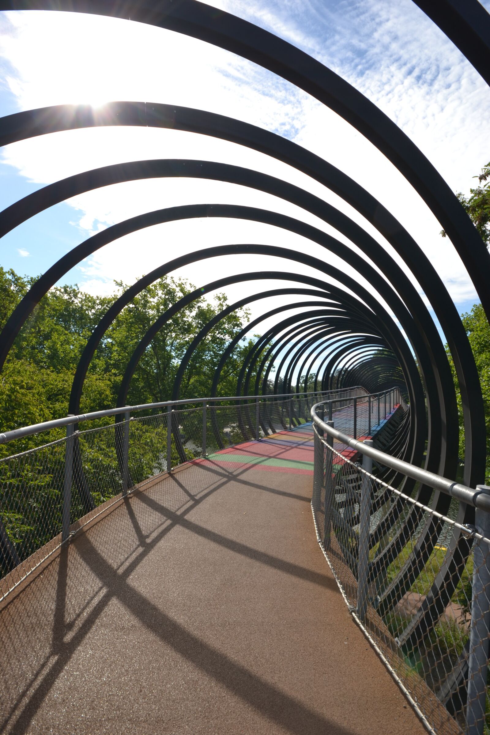 Nikon D3100 sample photo. Bridge, spiral, summer photography