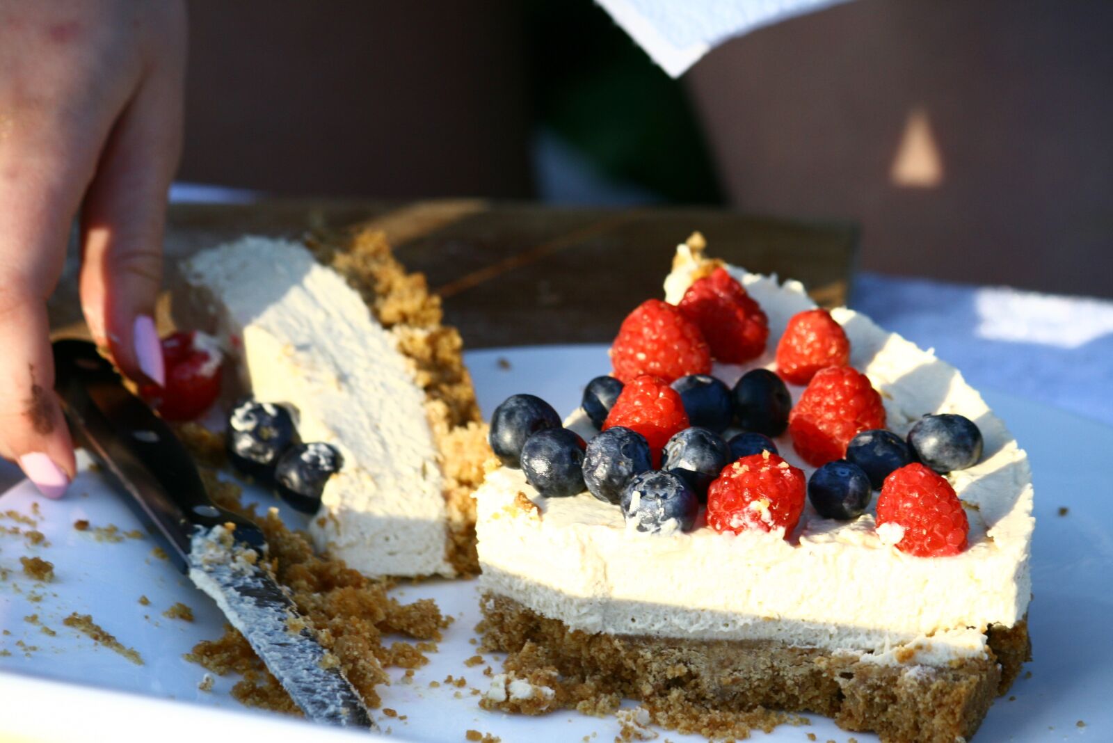 Canon EOS 400D (EOS Digital Rebel XTi / EOS Kiss Digital X) sample photo. Cheese cake, yummy, sweet photography