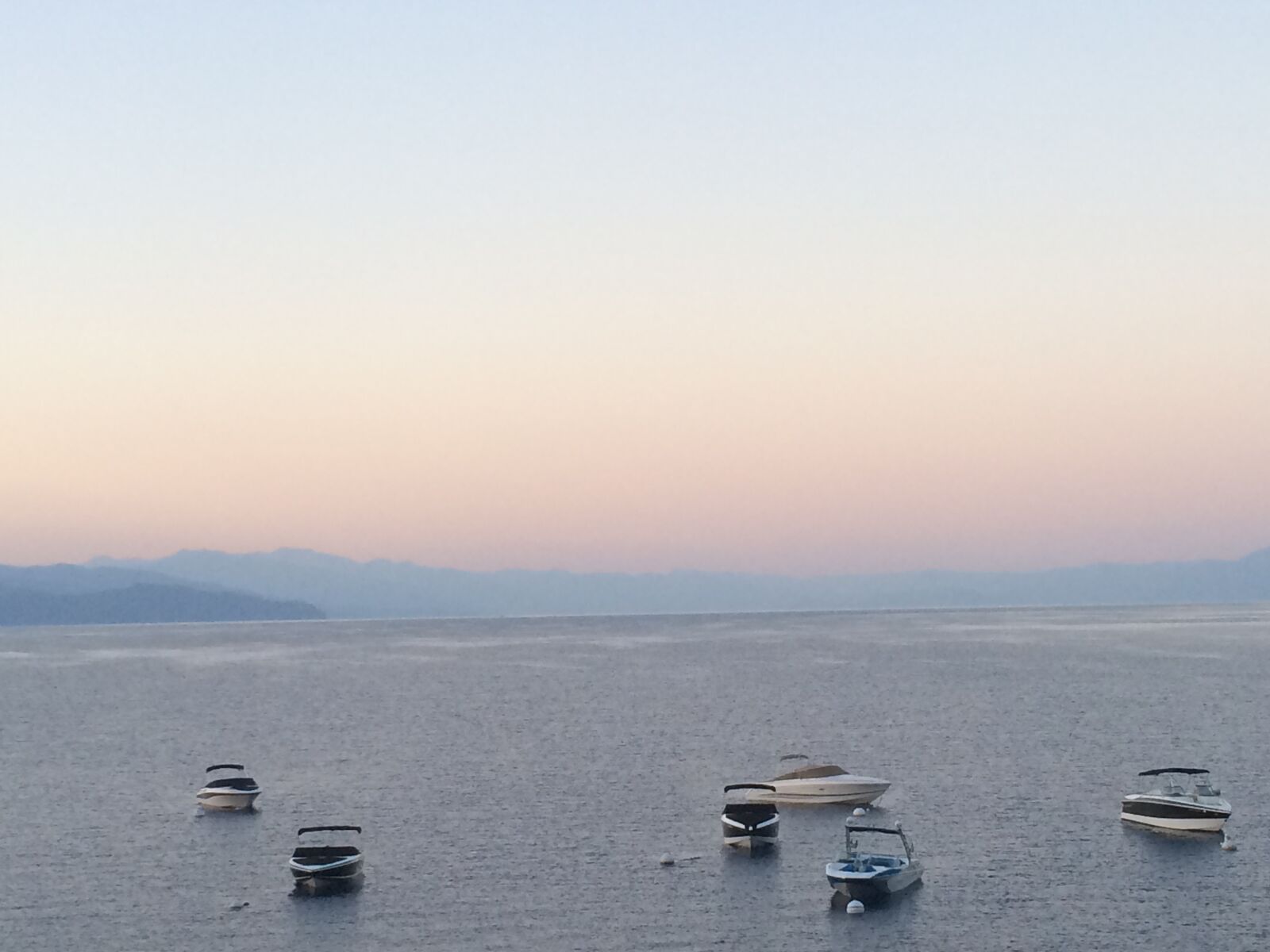 iPhone 5s back camera 4.15mm f/2.2 sample photo. Lake, boats, sunrise photography