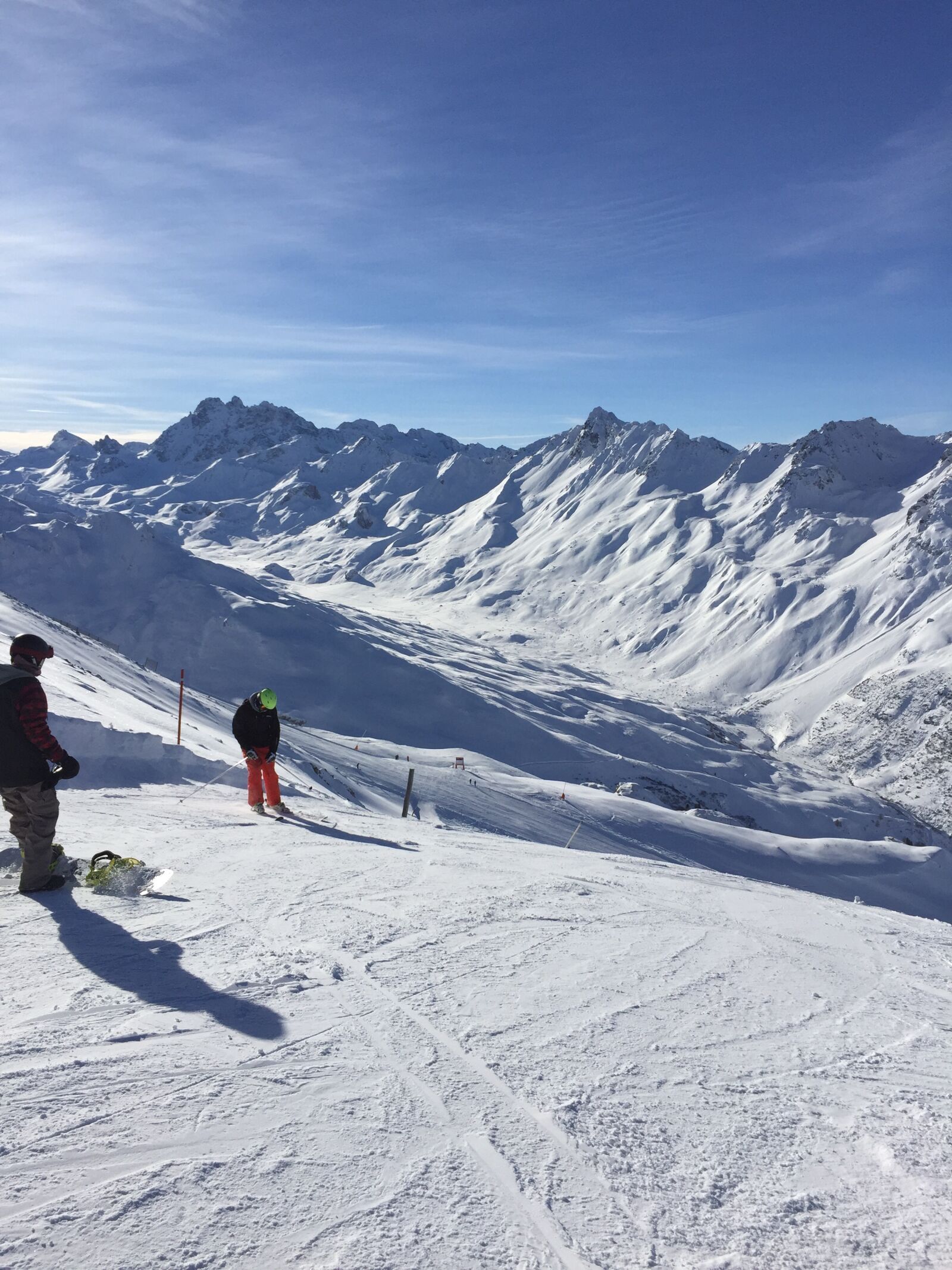 iPhone 6 back camera 4.15mm f/2.2 sample photo. Samnaun, skifahren, winter photography