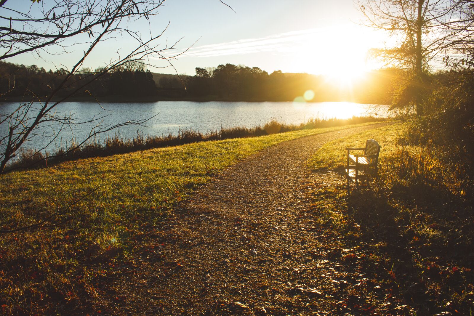 Canon EOS 550D (EOS Rebel T2i / EOS Kiss X4) sample photo. Bench, park, lake photography