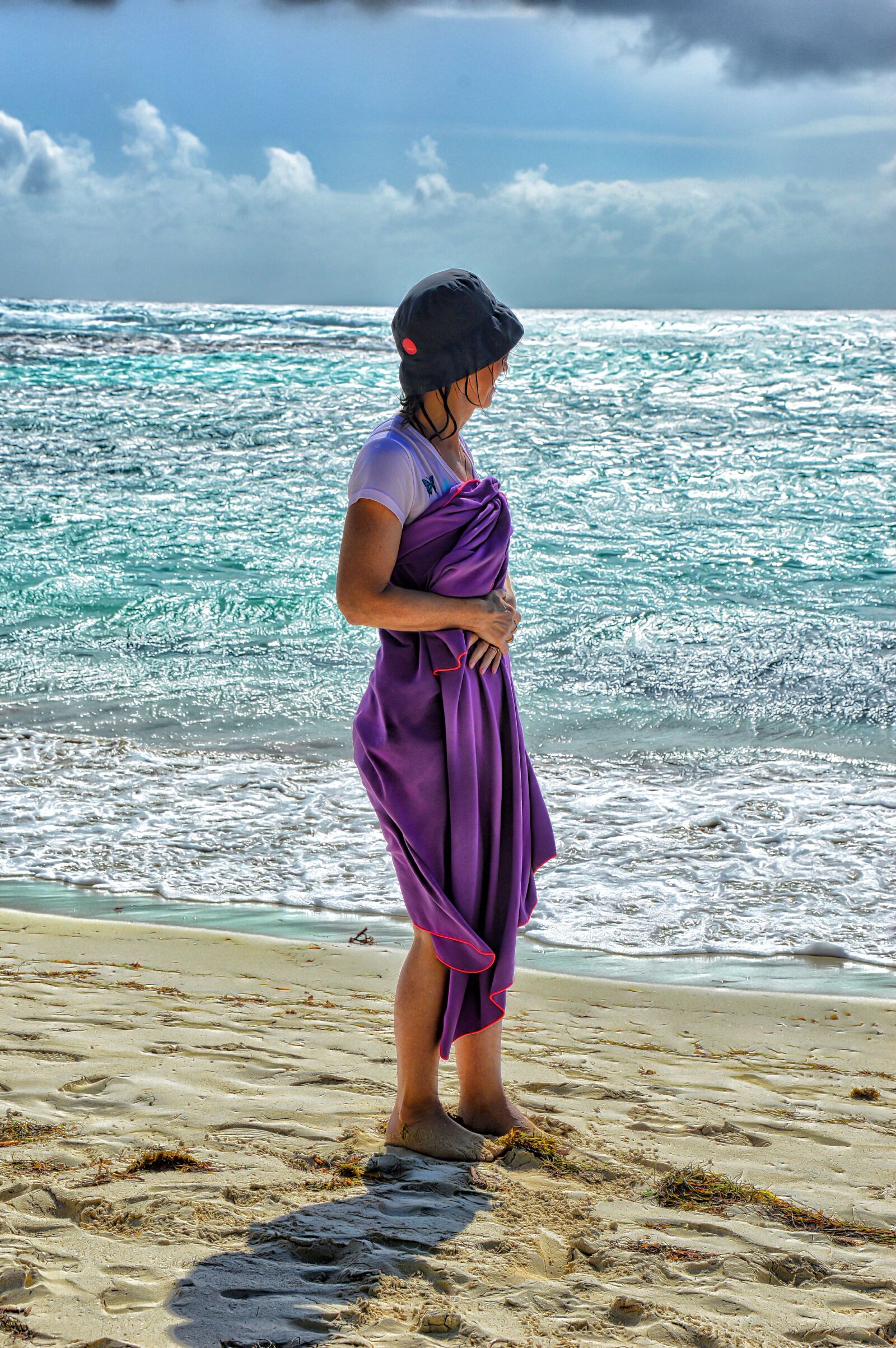 Nikon D3200 sample photo. Sea, beach, woman photography