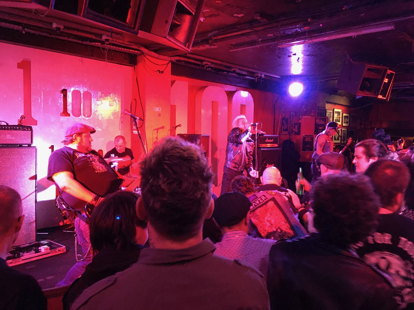 iPhone SE back camera 4.15mm f/2.2 sample photo. Punk, 100 club, london photography