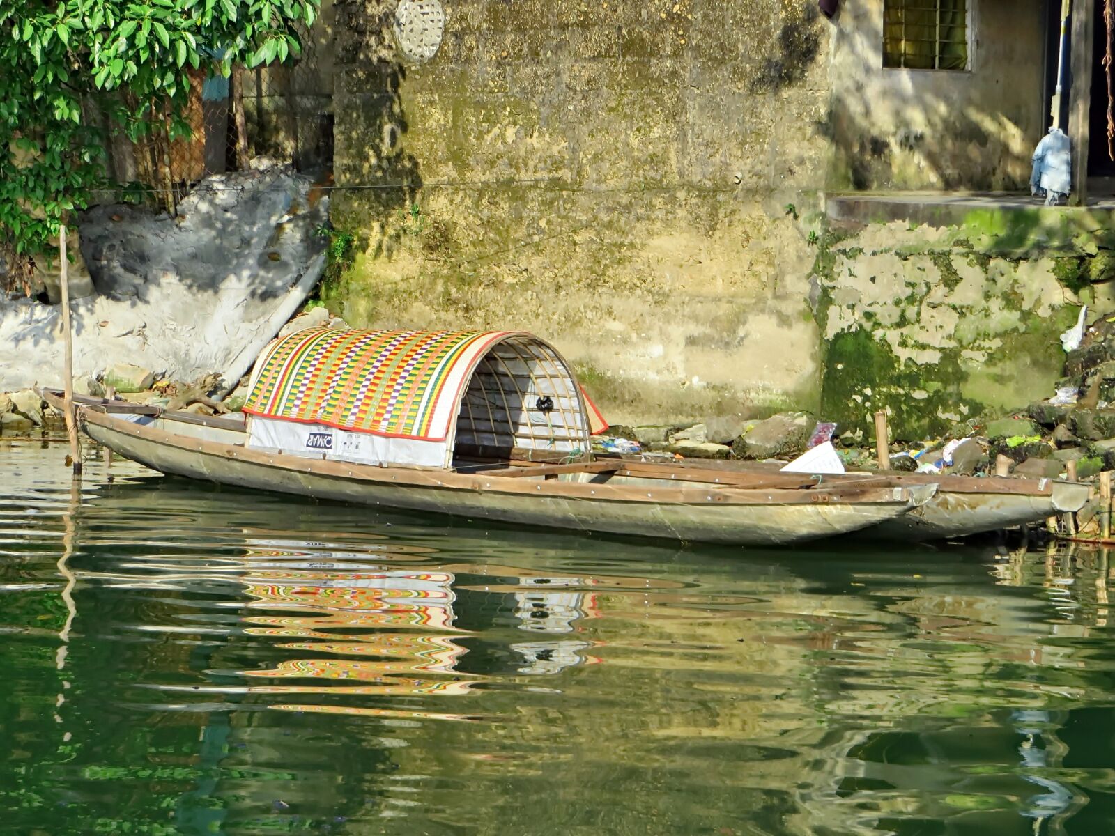 Canon PowerShot SX270 HS sample photo. Viet nam, boat, reflections photography
