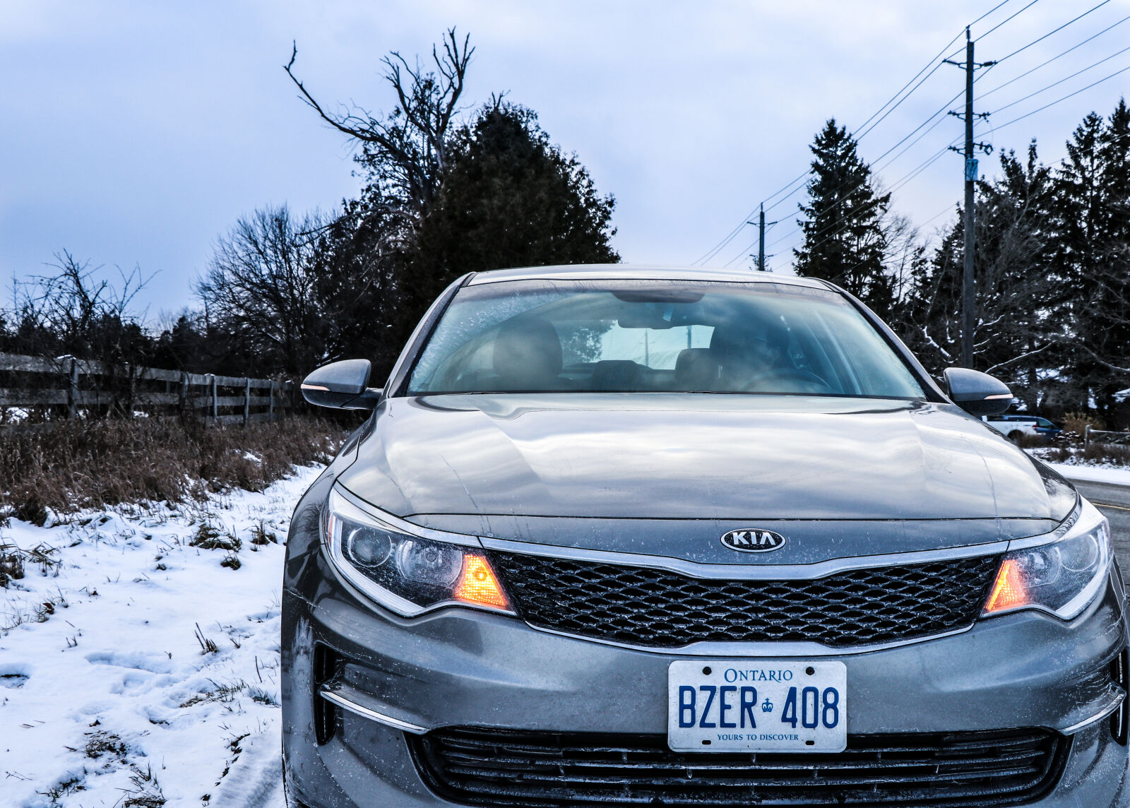Canon EOS 80D sample photo. Car, kia, snow photography
