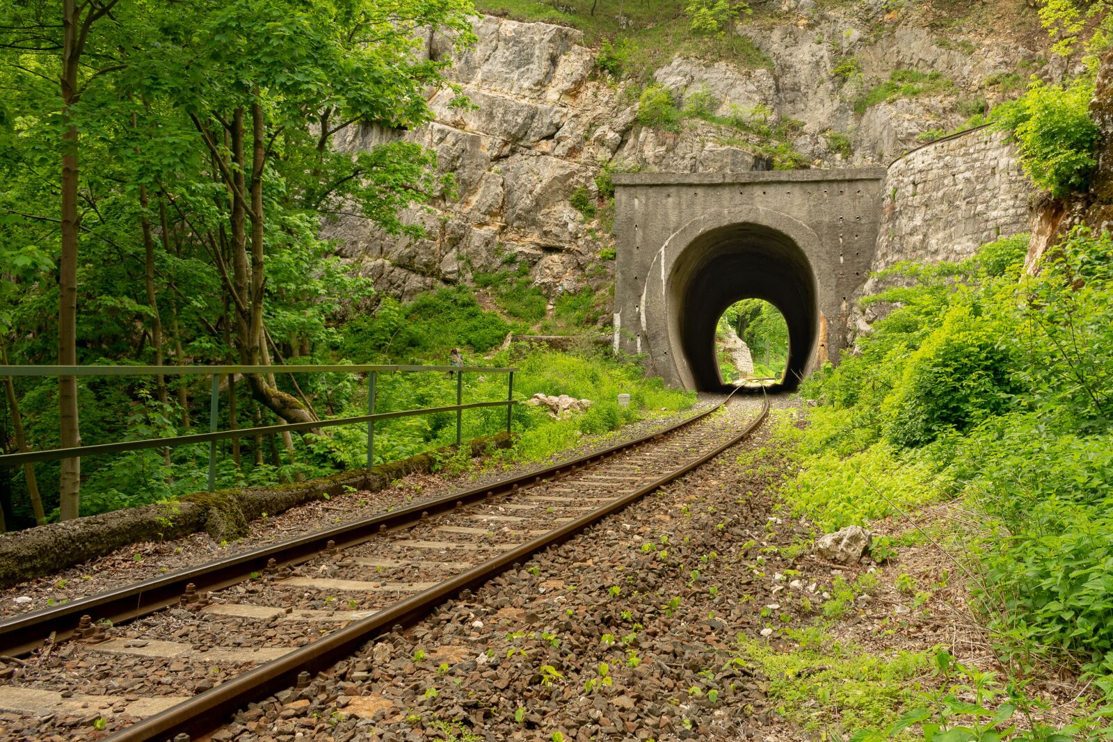 Nikon D7200 sample photo. Tunnel, rails, transport photography