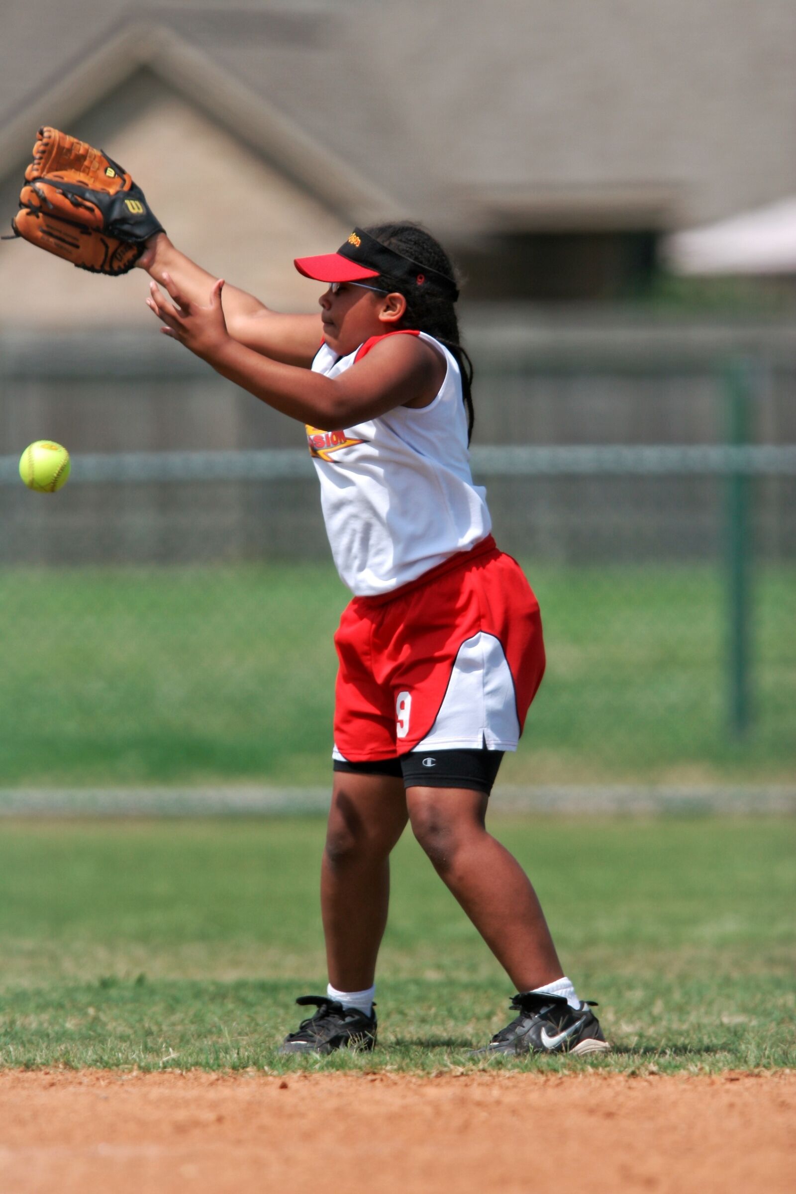Canon EOS 20D sample photo. Softball, player, female photography