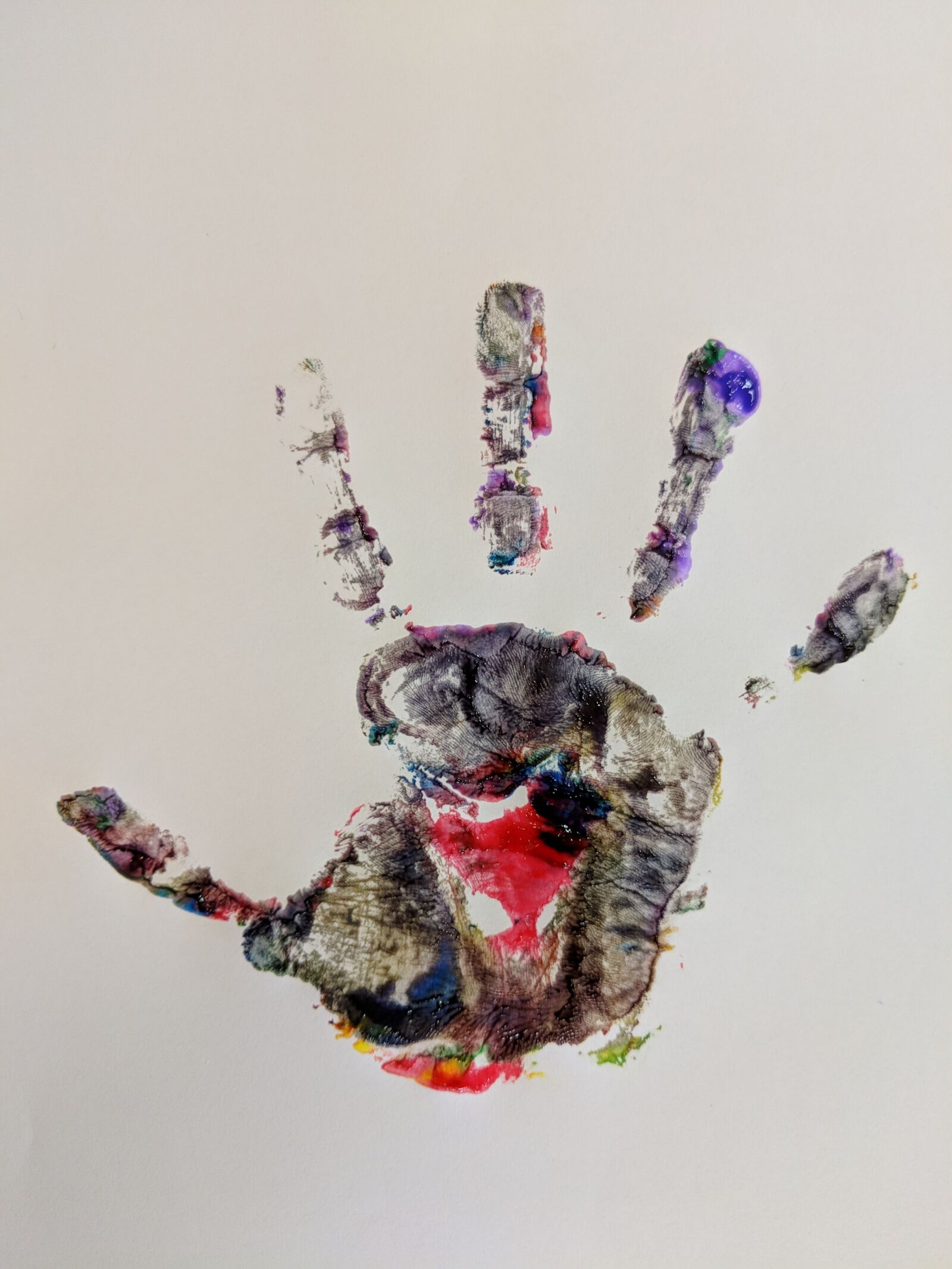 Google Pixel 2 sample photo. Hand print, childhood, preschool photography